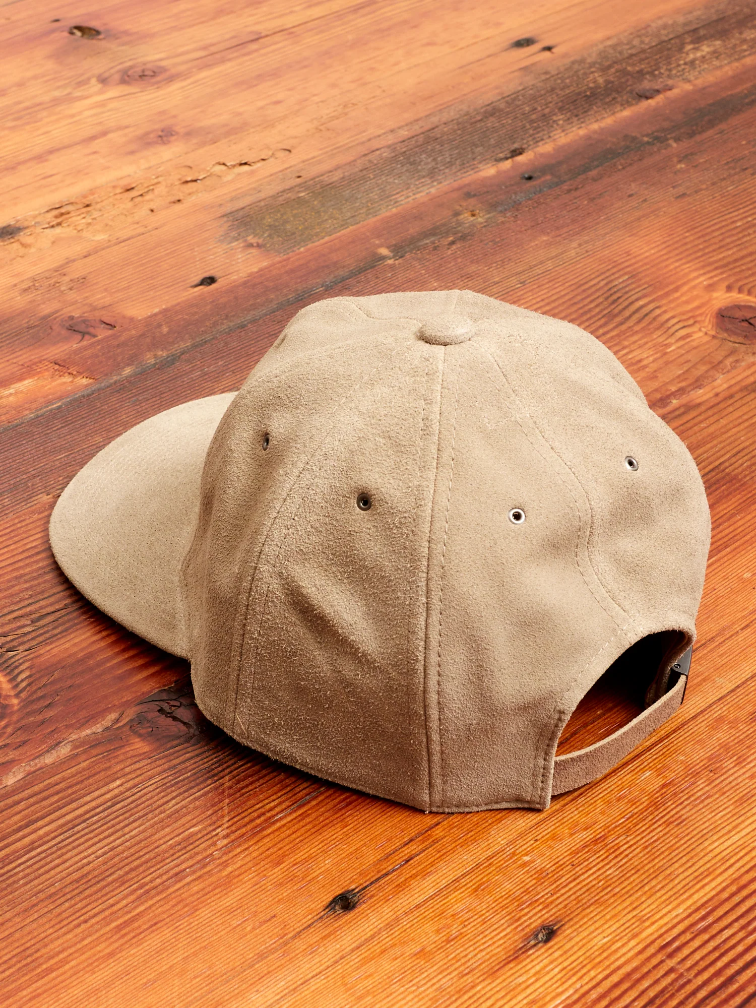 Suede Cap in Light Beige - Image 2