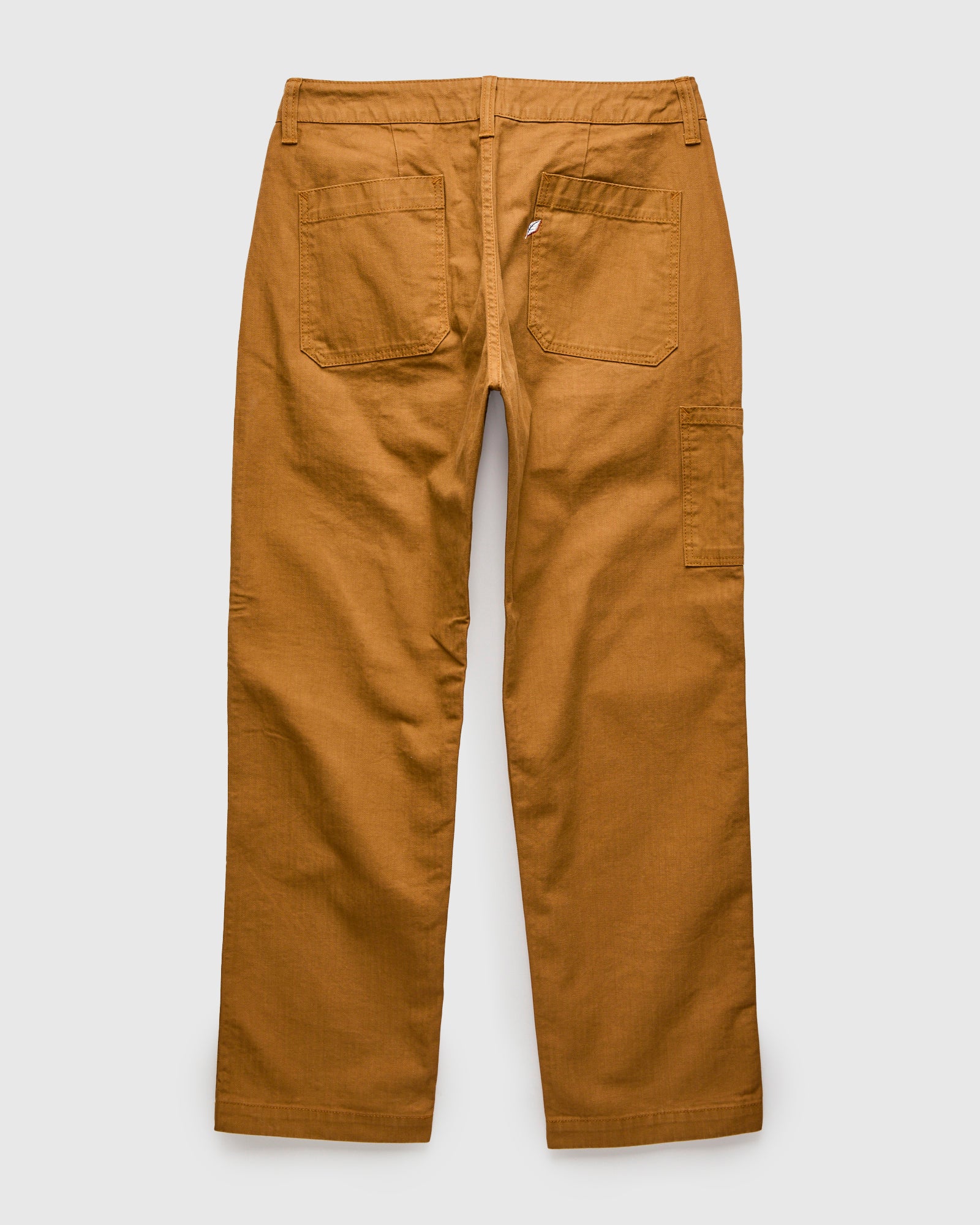 Sulfur Dye Herringbone Work Pants in Camel - Image 2