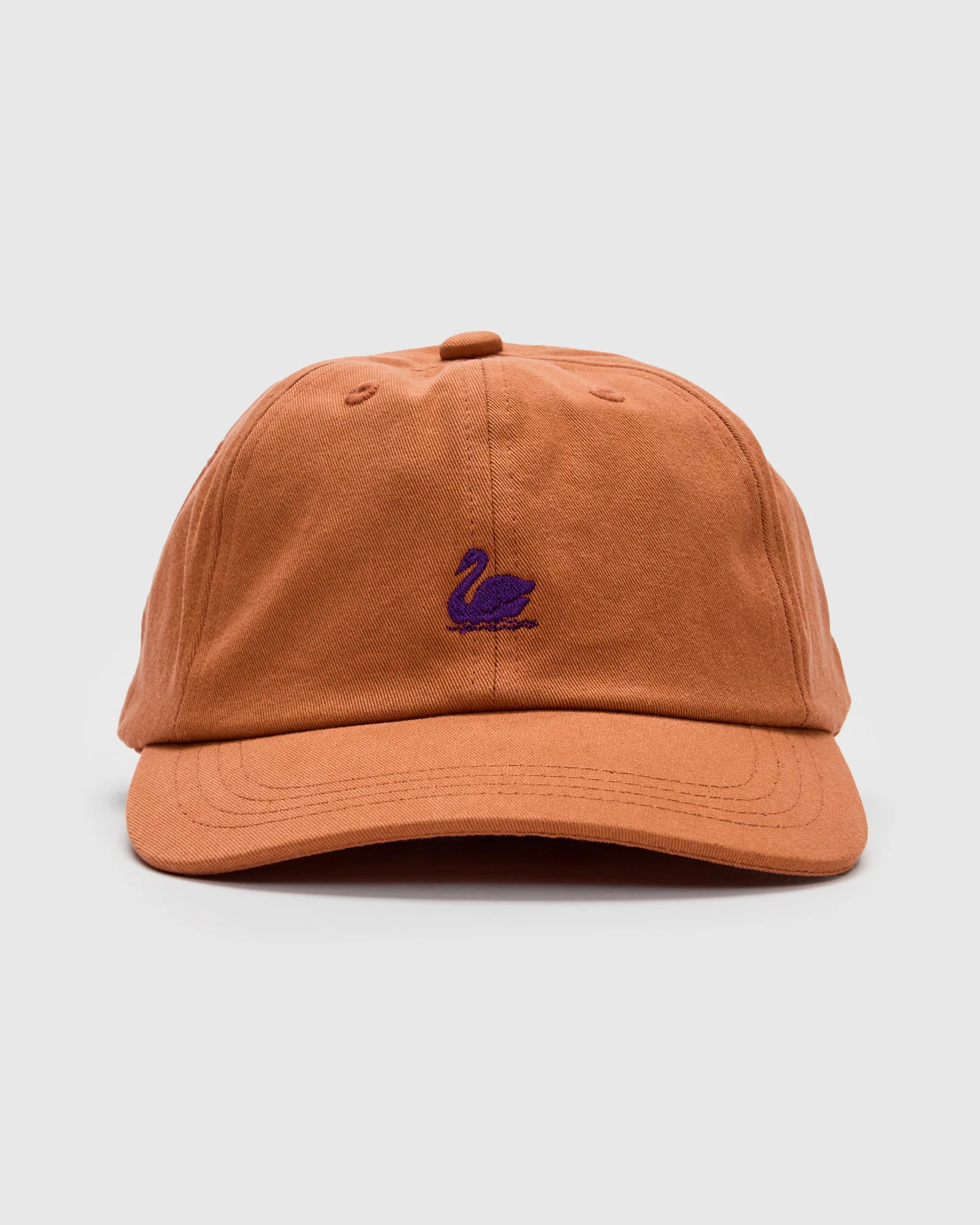 Swan Logo Gabardine Cap in Pumpkin - Image 2