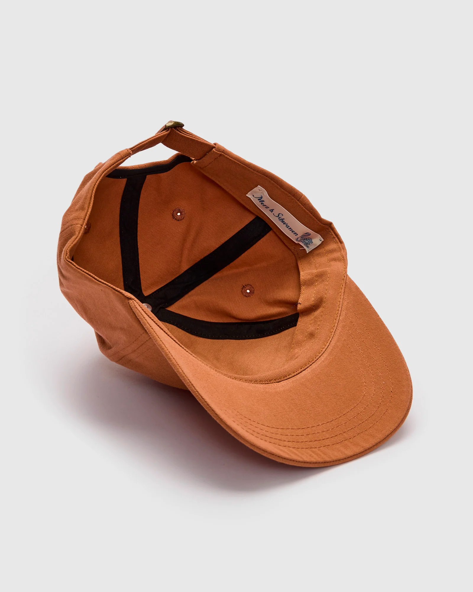 Swan Logo Gabardine Cap in Pumpkin - Image 4
