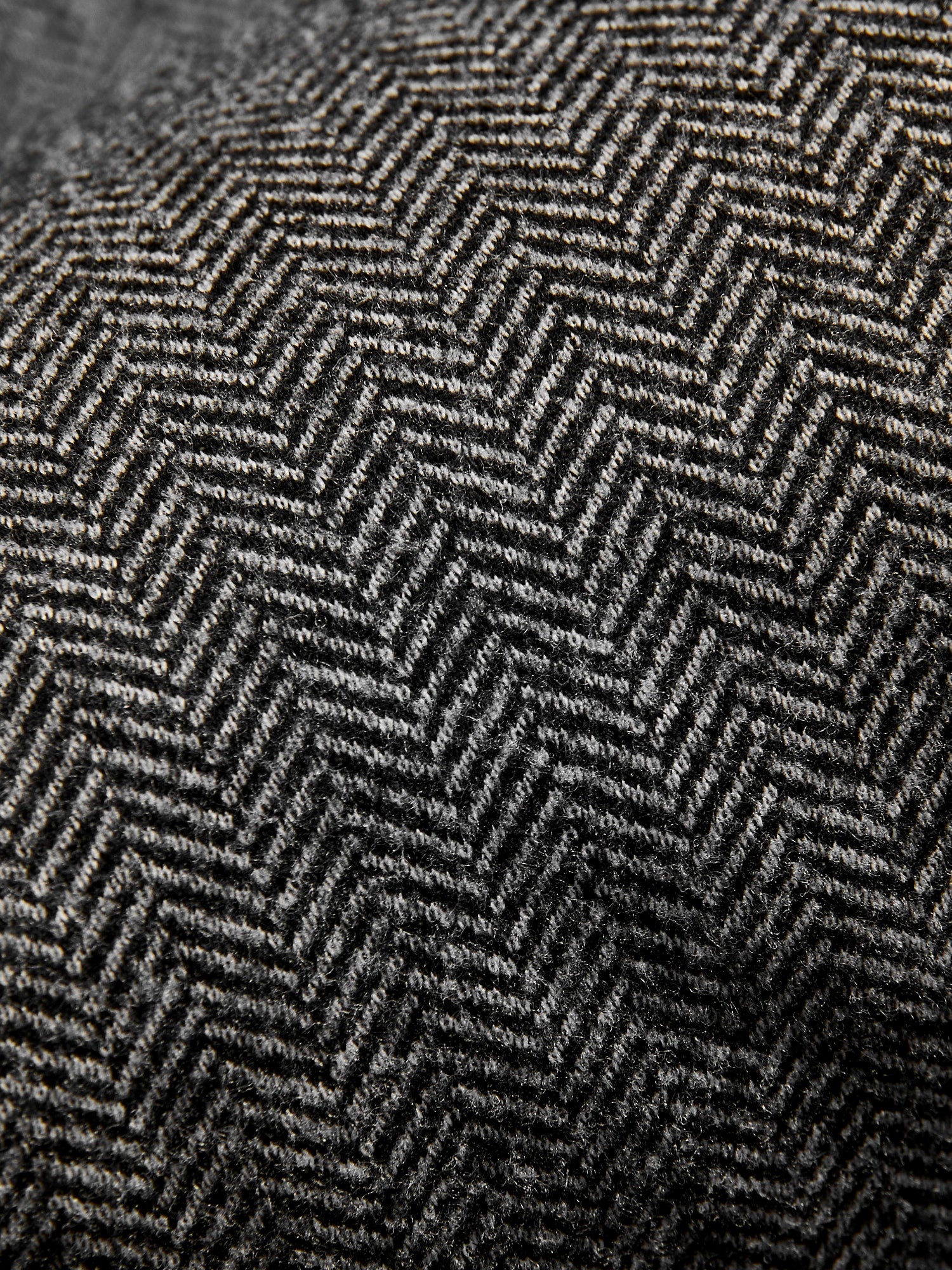 Tailored Sack Jacket in White Herringbone - Image 11