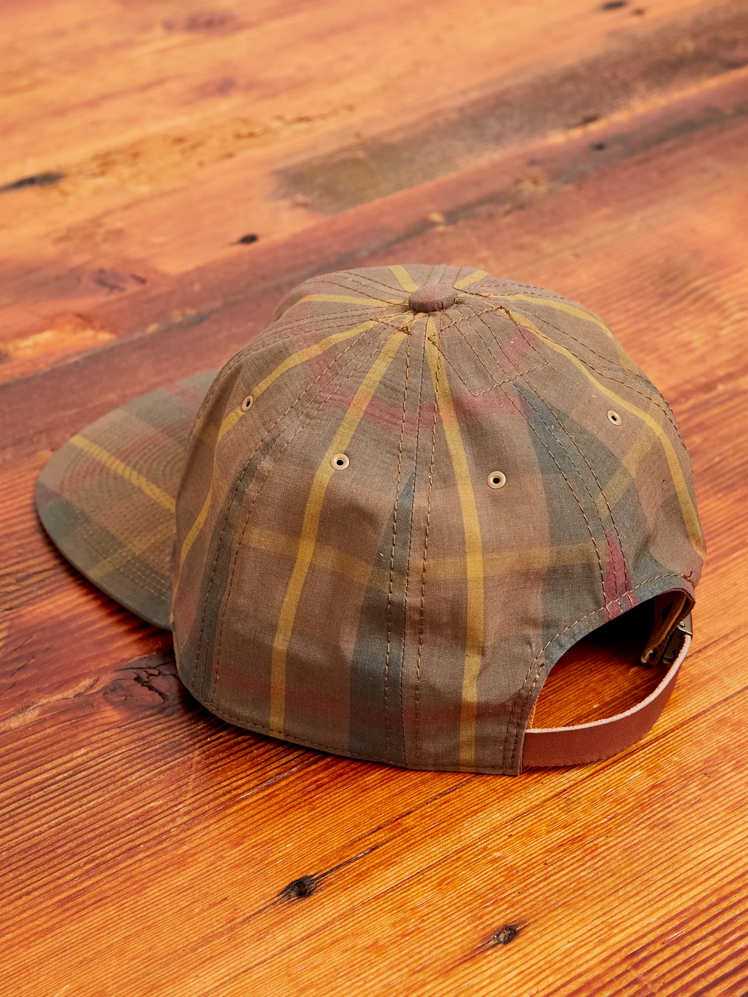 Tartan Cap in Brown - Image 2