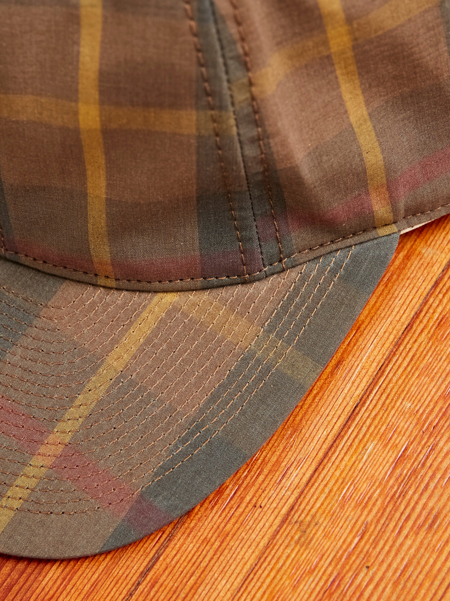 Tartan Cap in Brown - Image 6