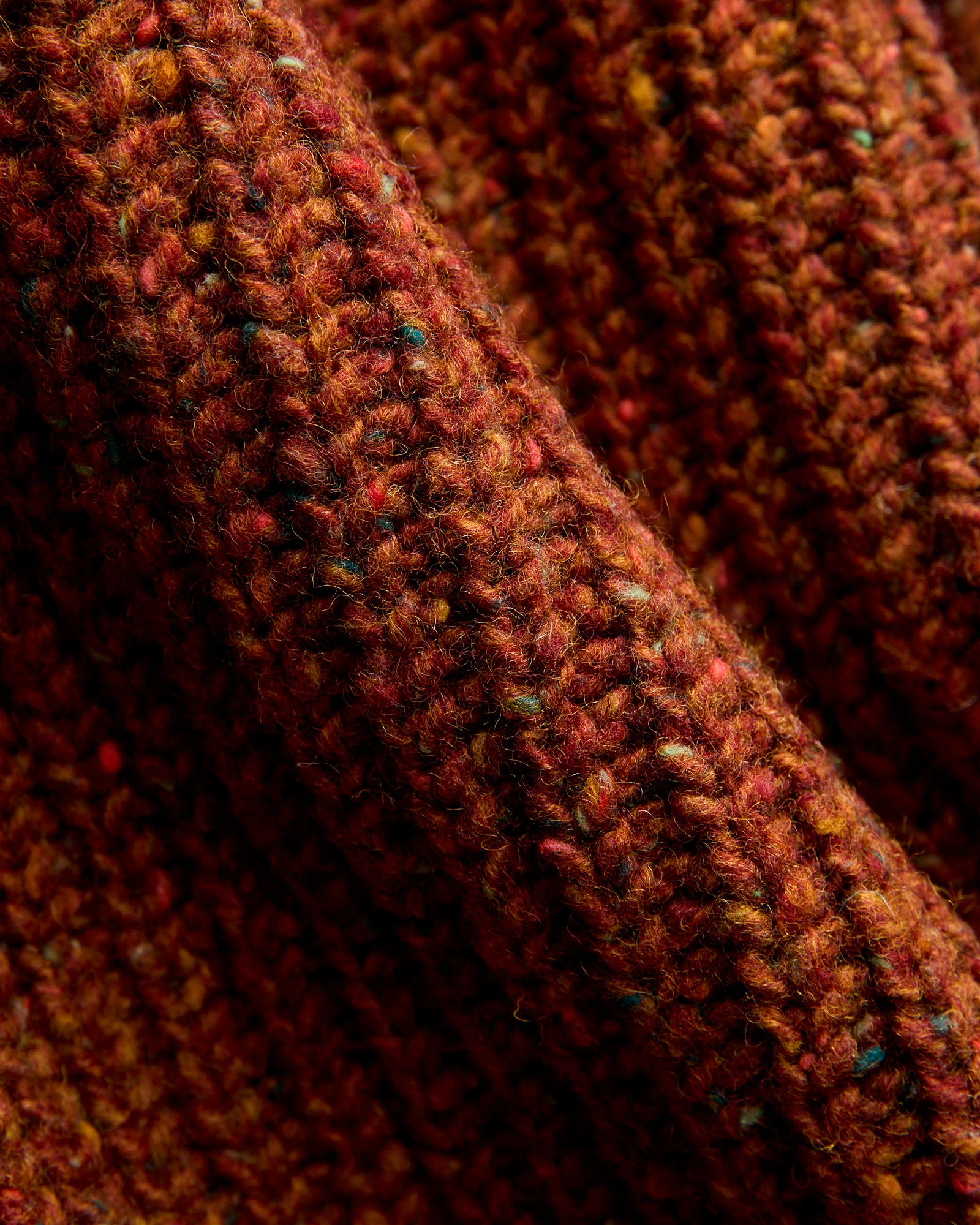 "Taste Of The Future" Wool Knit Sweater in Mars - Image 2