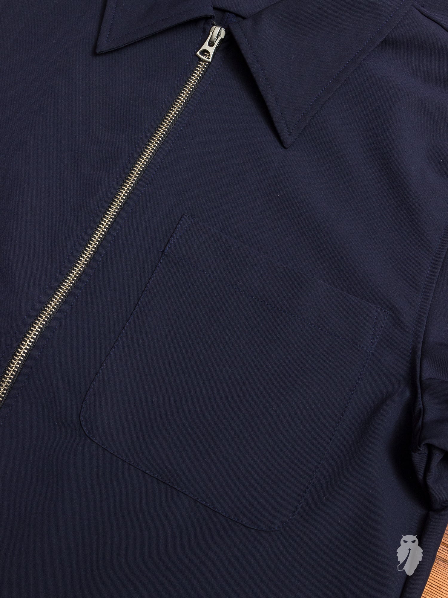 Tech Blouson in Navy Nylon - Image 4