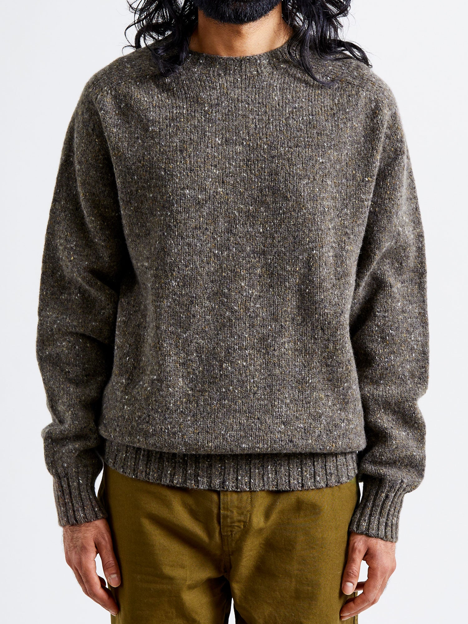 "Terry" Wool Sweater in Brownie - Image 2