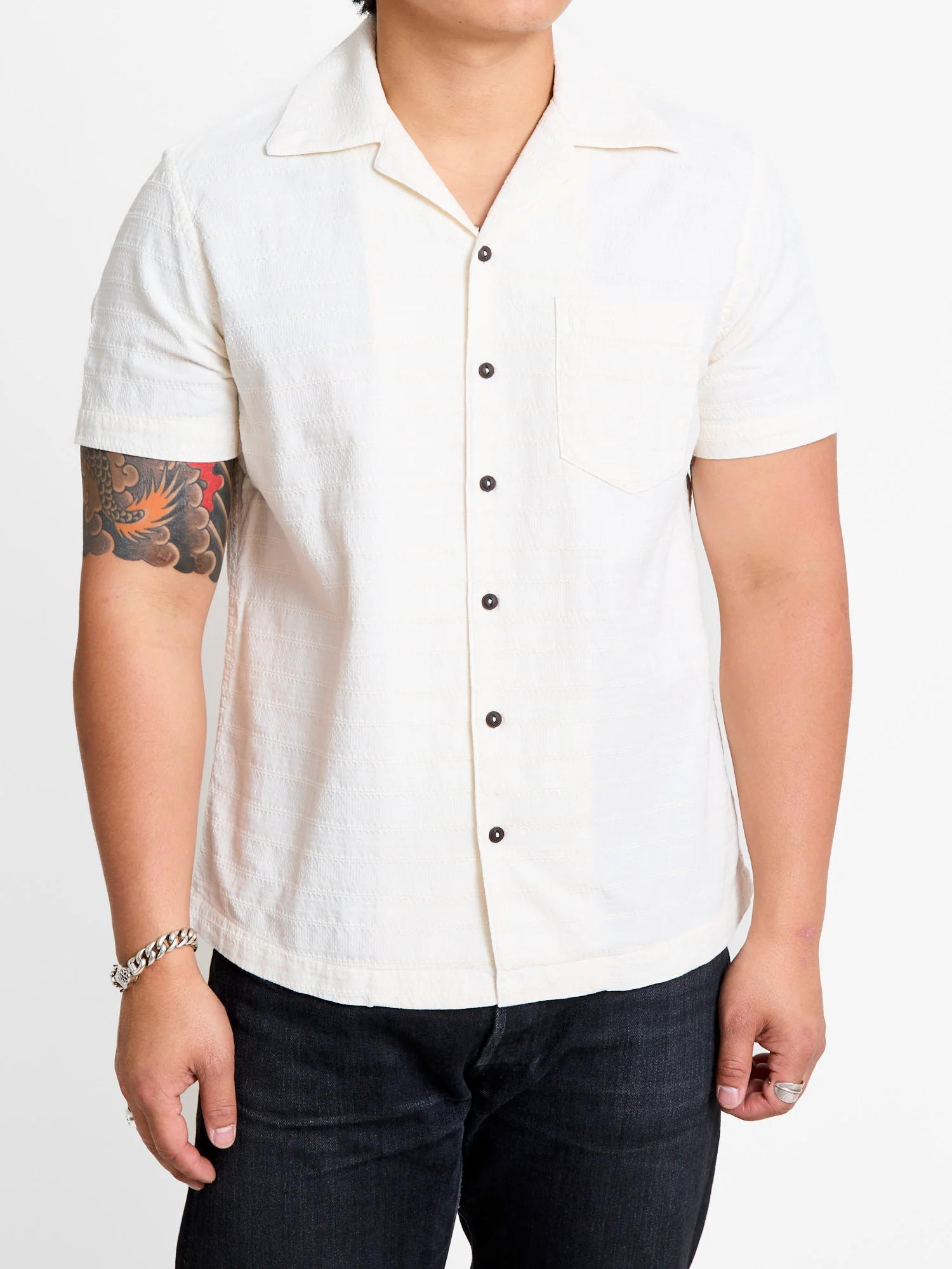 The Wrench Short Sleeve Shirt in Ivory - Image 2