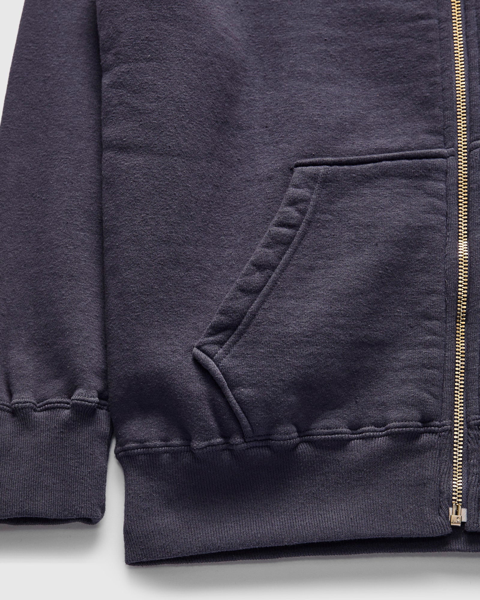 Tsuriami Loopwheel Zip Hoodie in Navy - Image 6