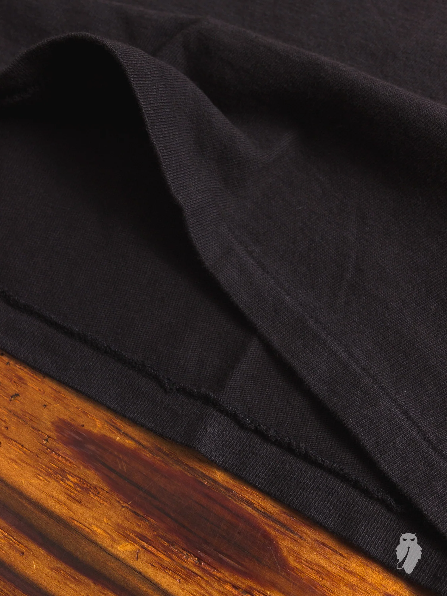 Tube Knit Pocket T-Shirt in Black - Image 4