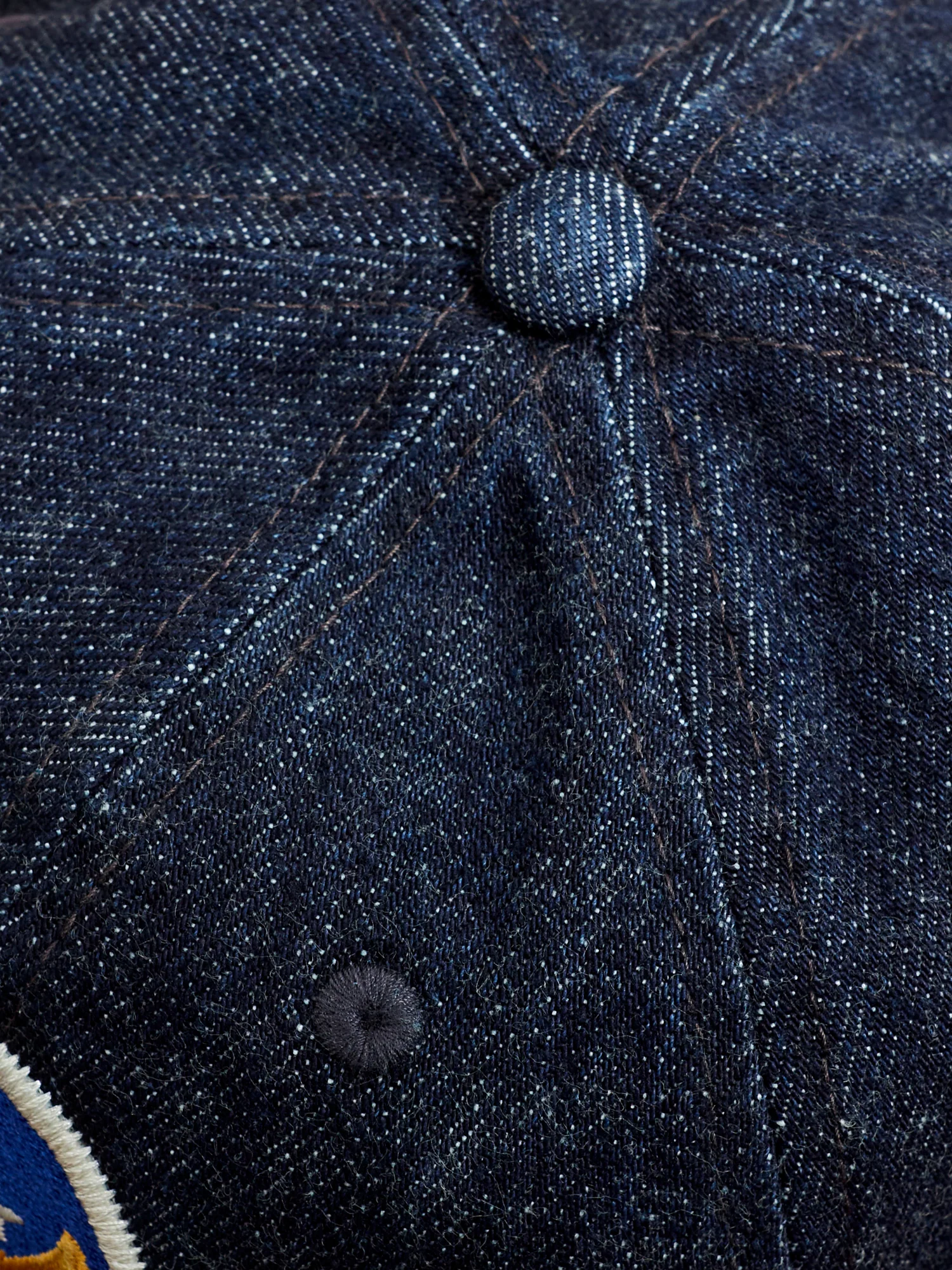 Denim Baseball Cap in Indigo - Image 7
