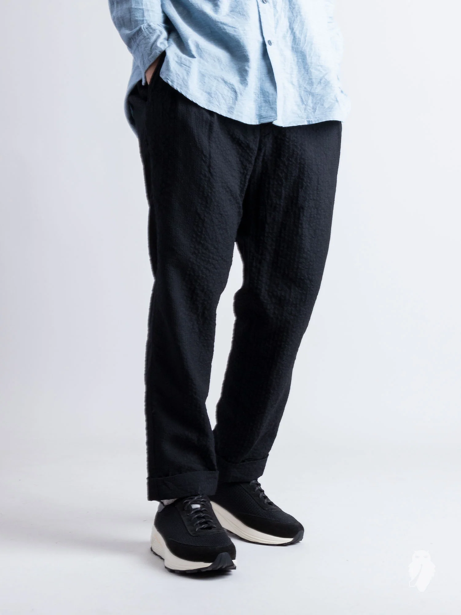 Two Tack Tapered Pants in Black - Image 2