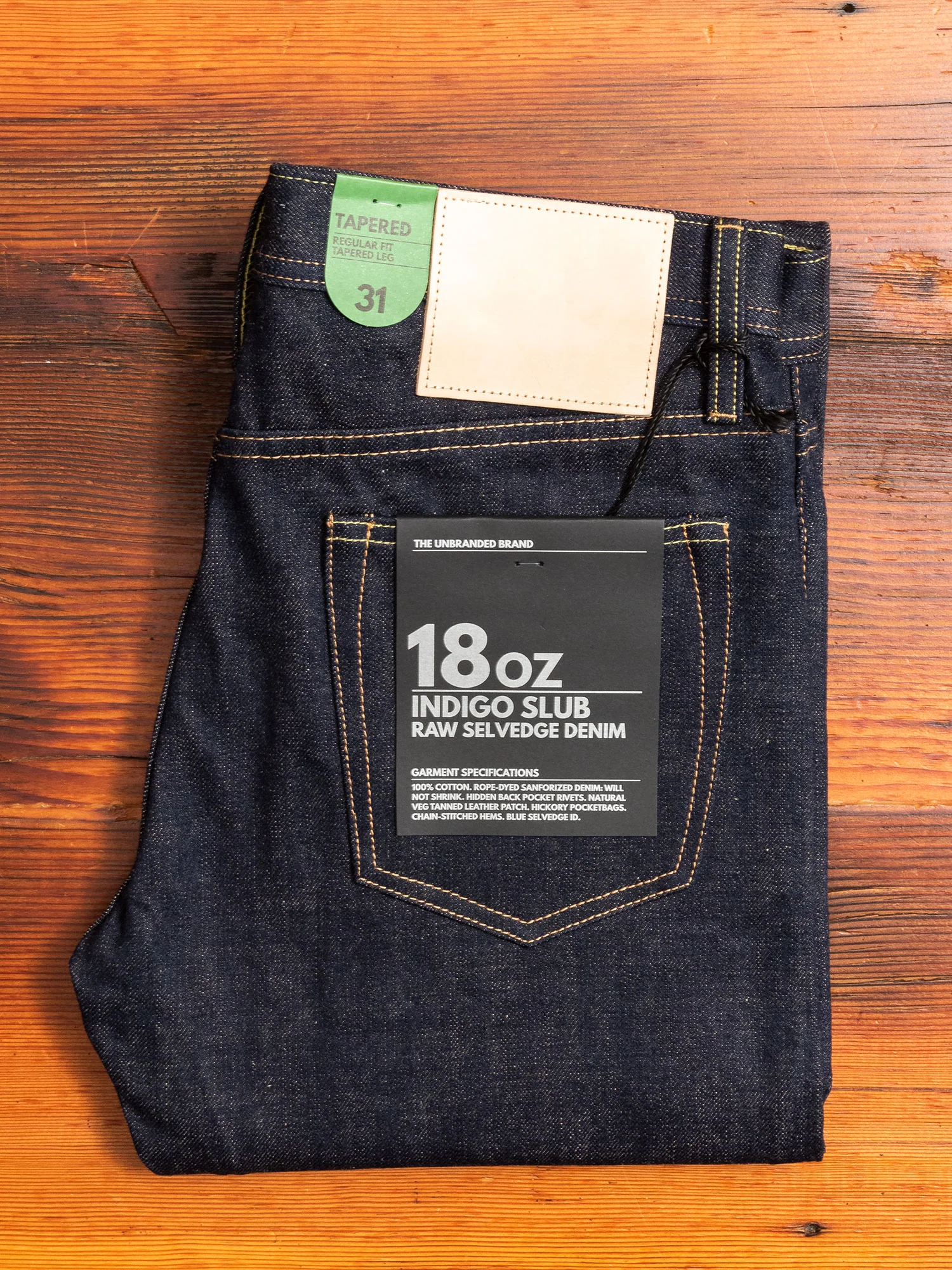 UB269 18oz Slub Selvedge Denim - Tapered Fit - Image 2