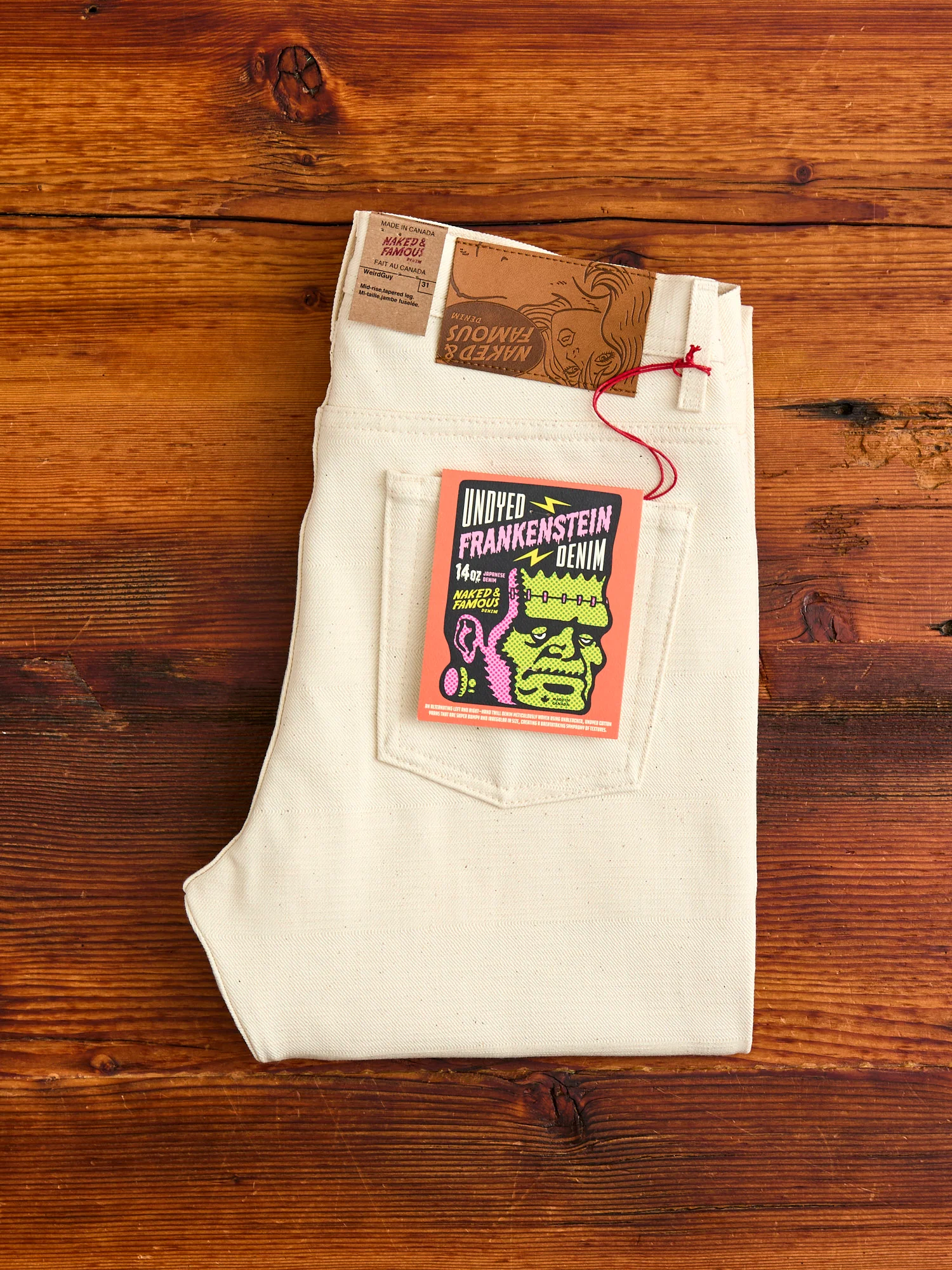 "Undyed Frankenstein" 14oz Denim - Weird Guy Fit - Image 2
