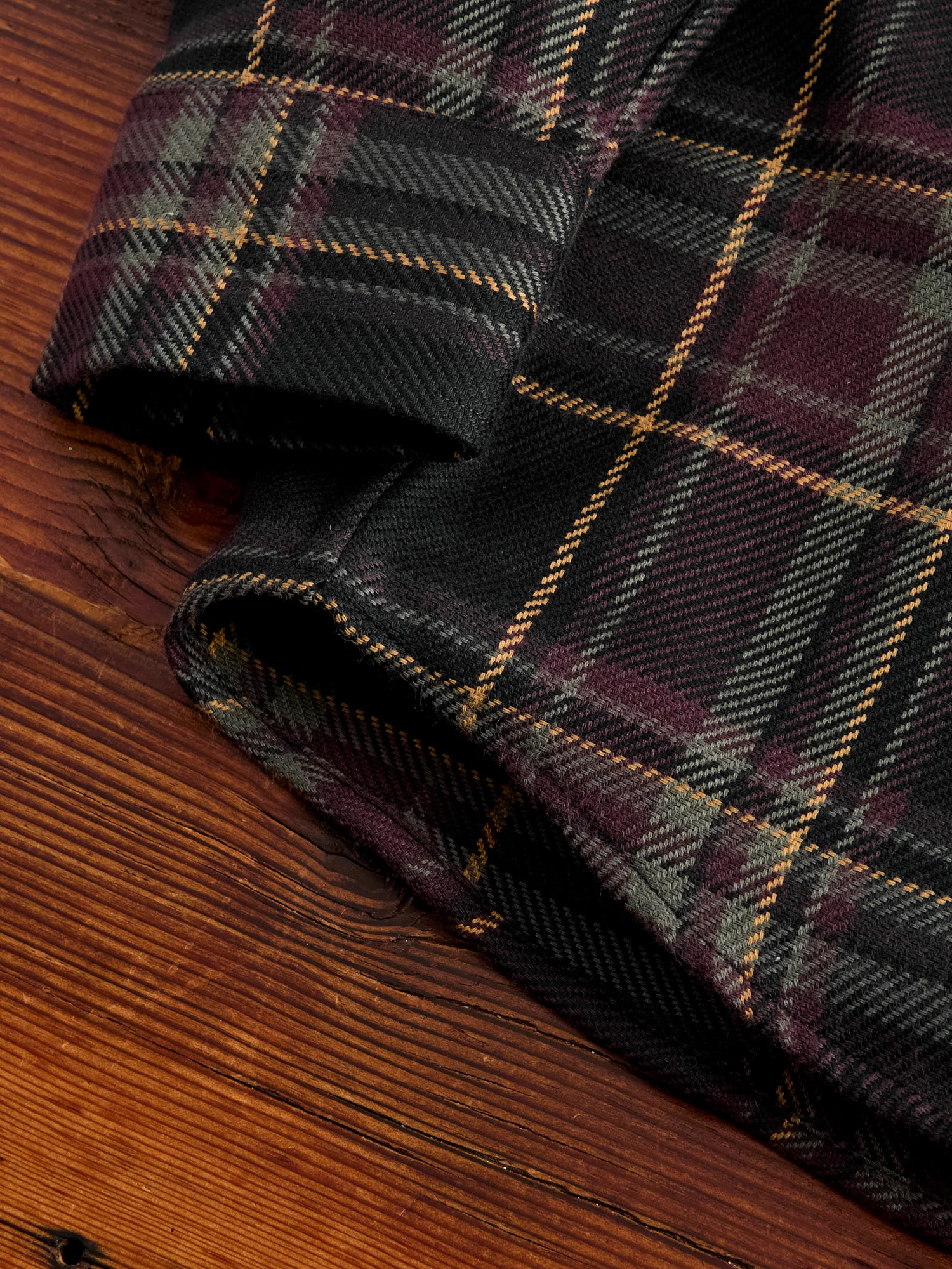 Utility Flannel in Black Olive Plaid - Image 6