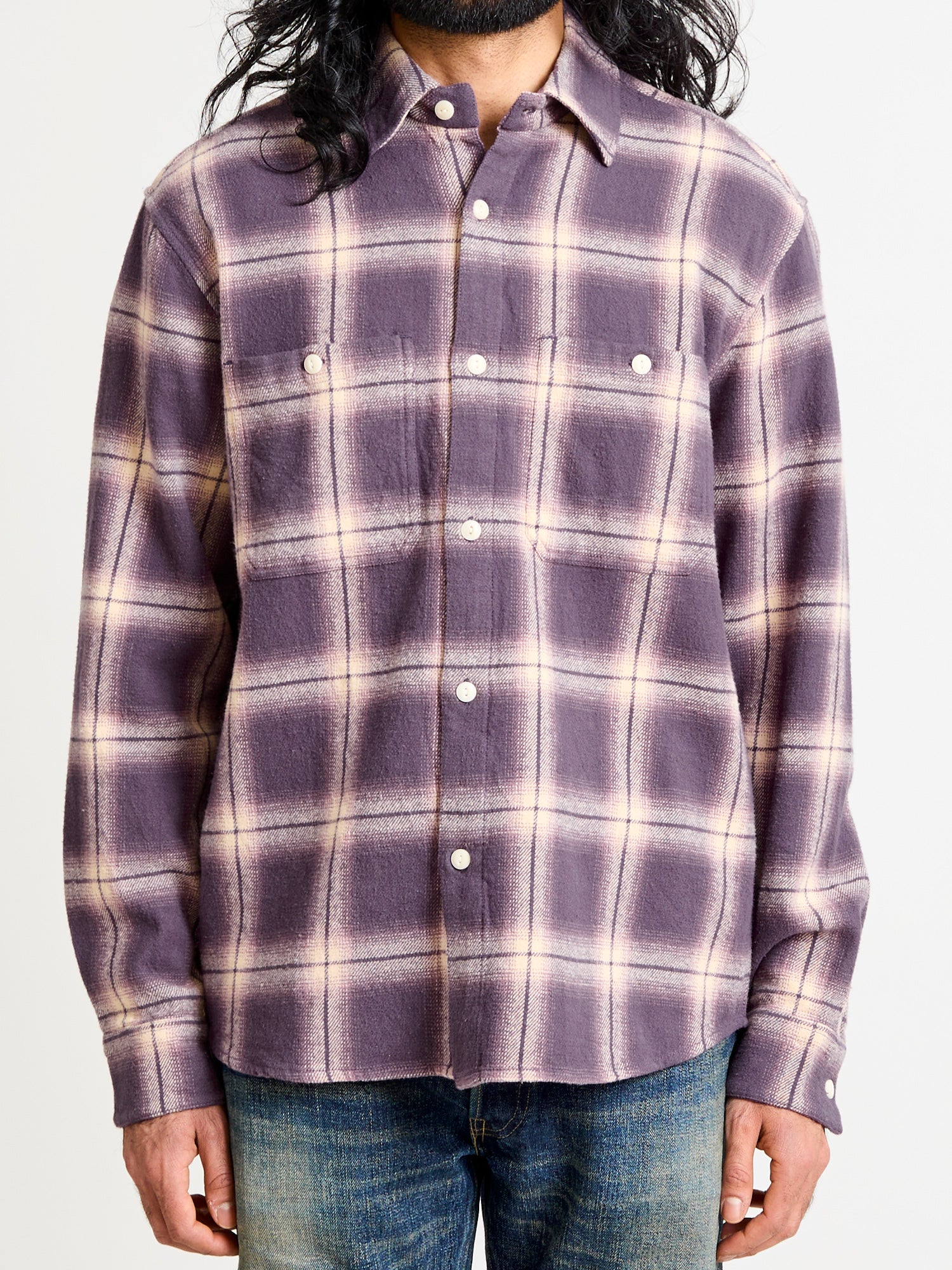Utility Shirt in Faded Lilac - Image 2