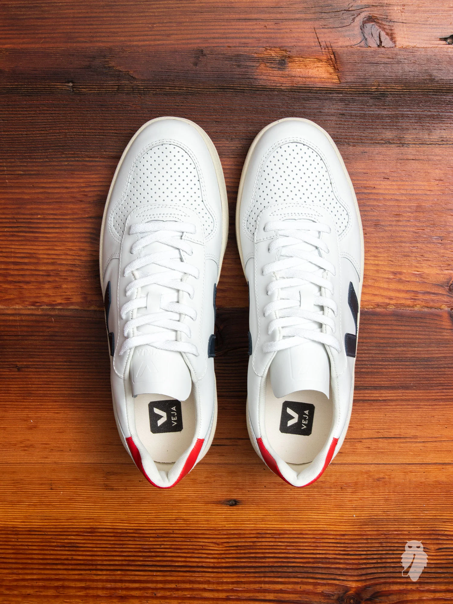 V-10 Sneaker in Extra White Nautico Pekin - Image 6