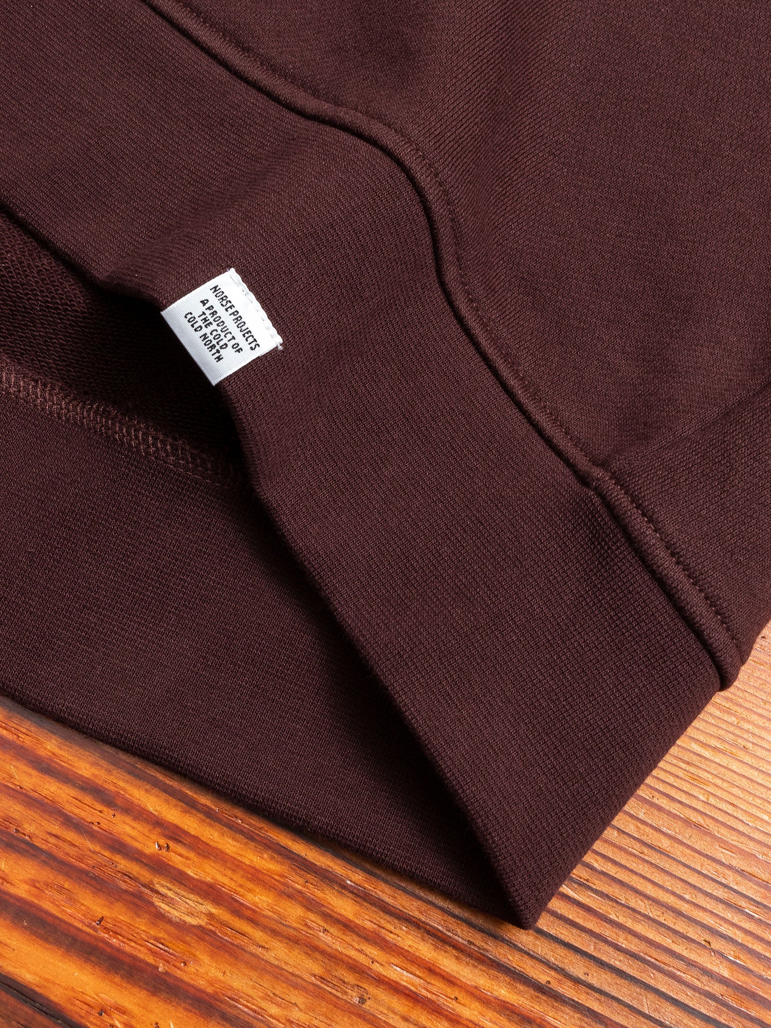 Vagn Crewneck Sweater in Eggplant Brown - Image 5