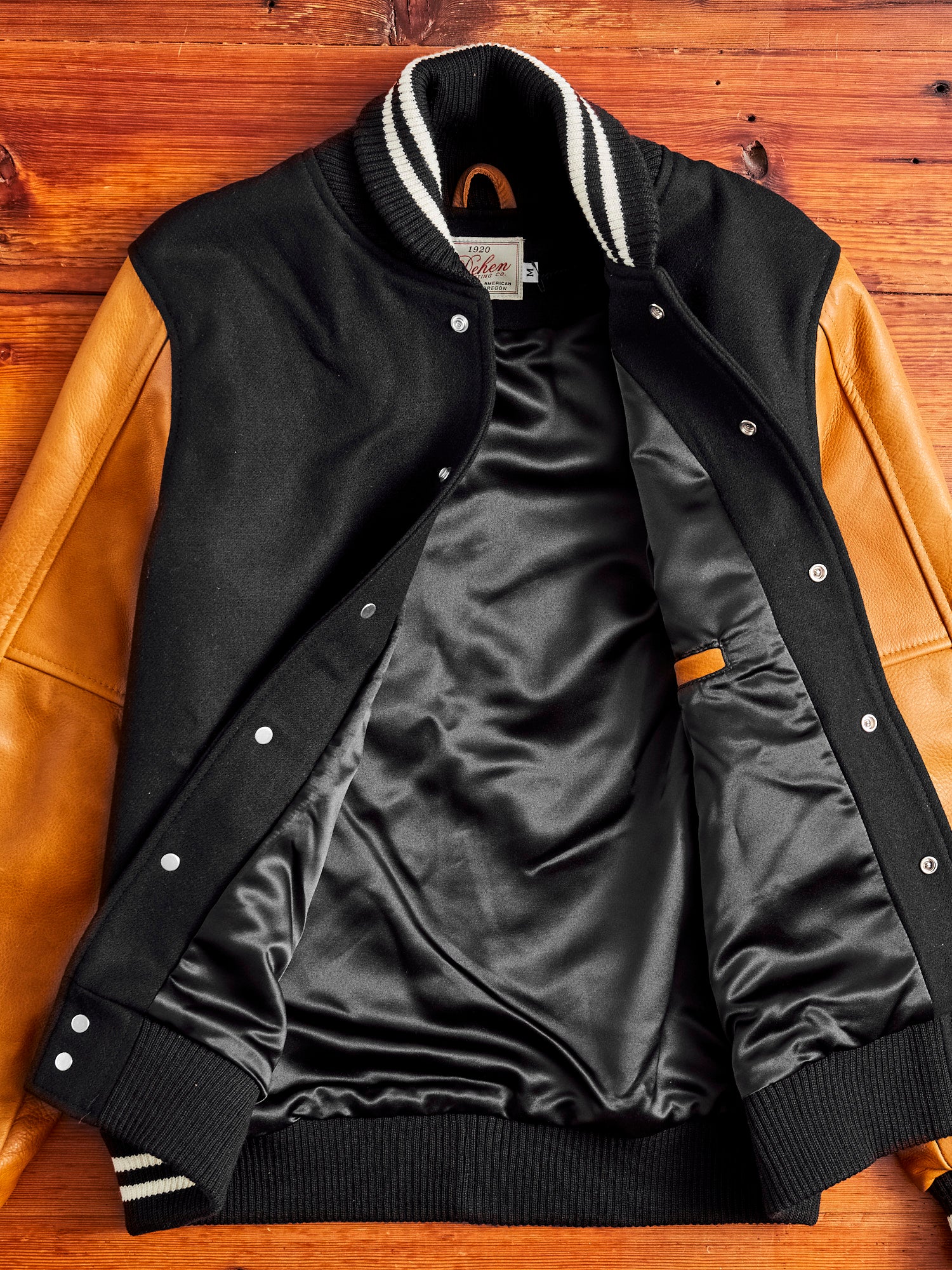 Varsity Jacket in Black Rust - Image 6
