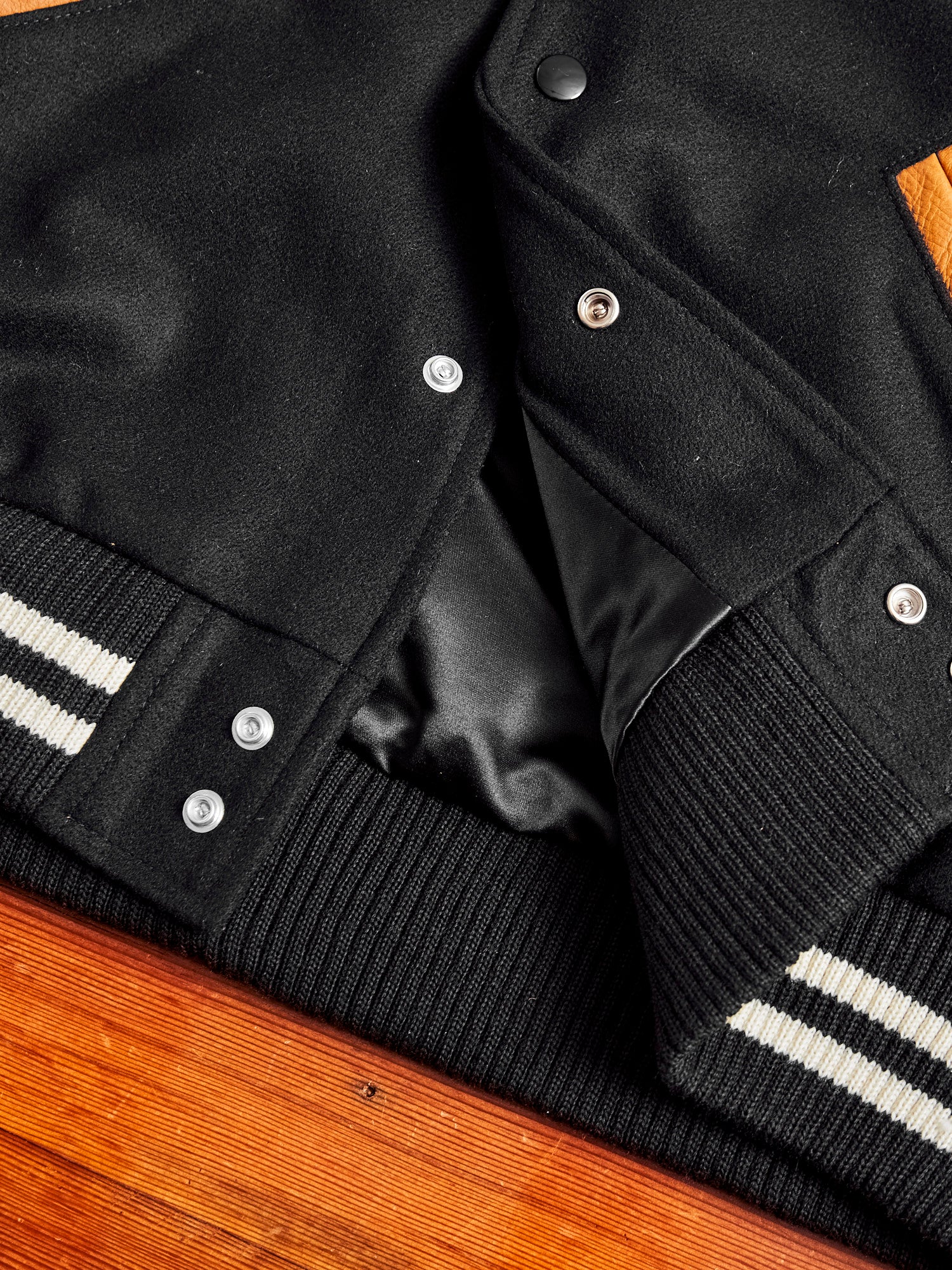 Varsity Jacket in Black Rust - Image 9