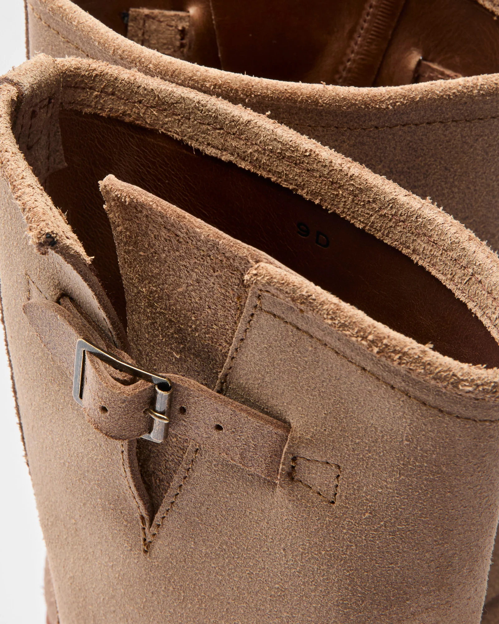 Wabash Engineer Boot in Horween Natural Roughout - Image 9