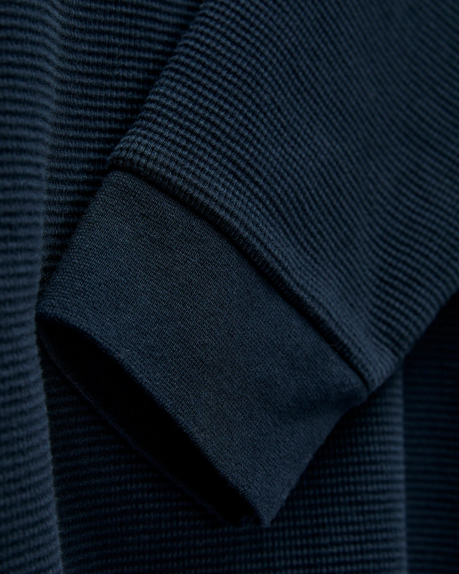 Waffle Thermal Knit in Navy - Image 4