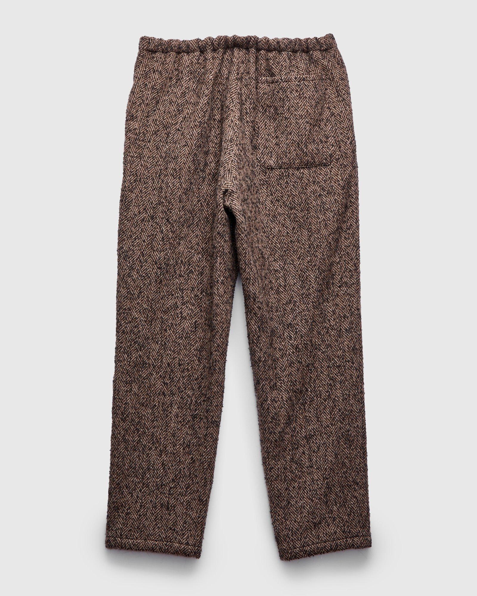 Walk Easy Trouser in Brown Herringbone - Image 2