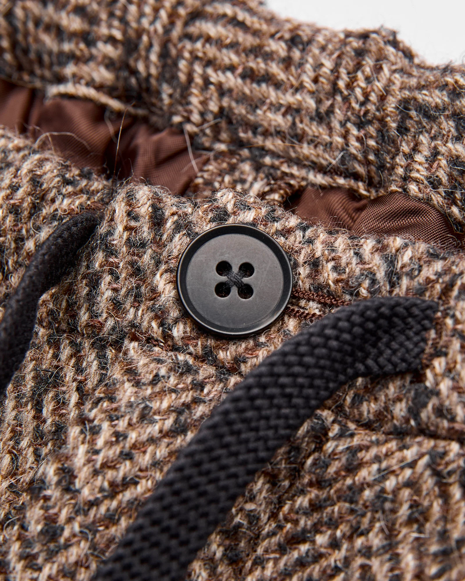 Walk Easy Trouser in Brown Herringbone - Image 5