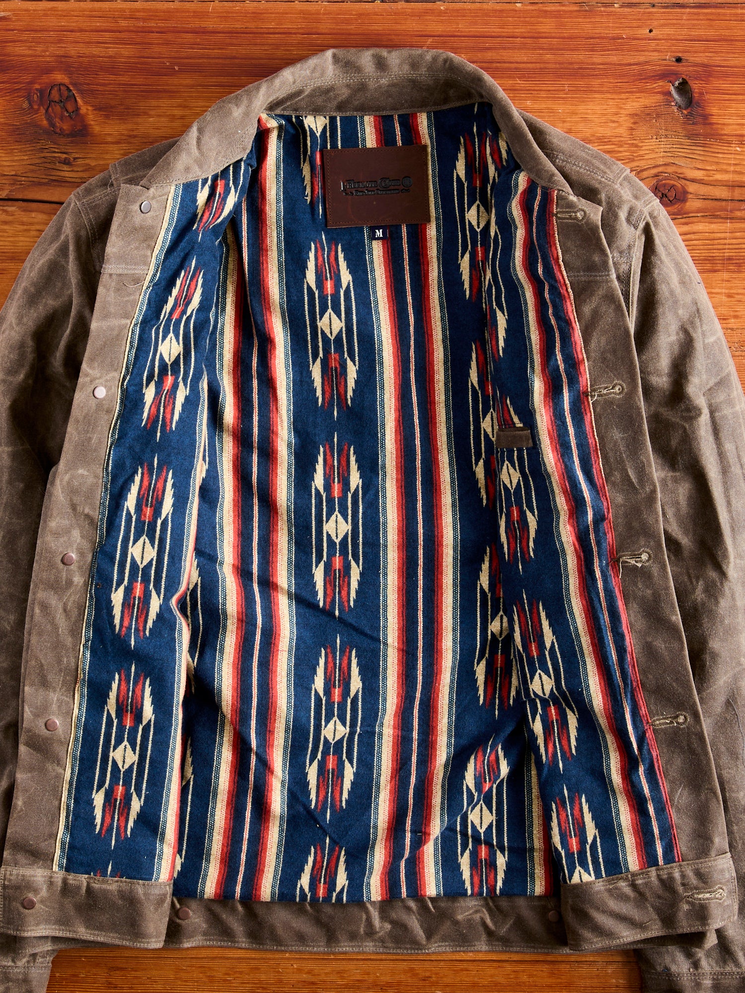 Waxed Canvas Riders Jacket in Oak - Image 3