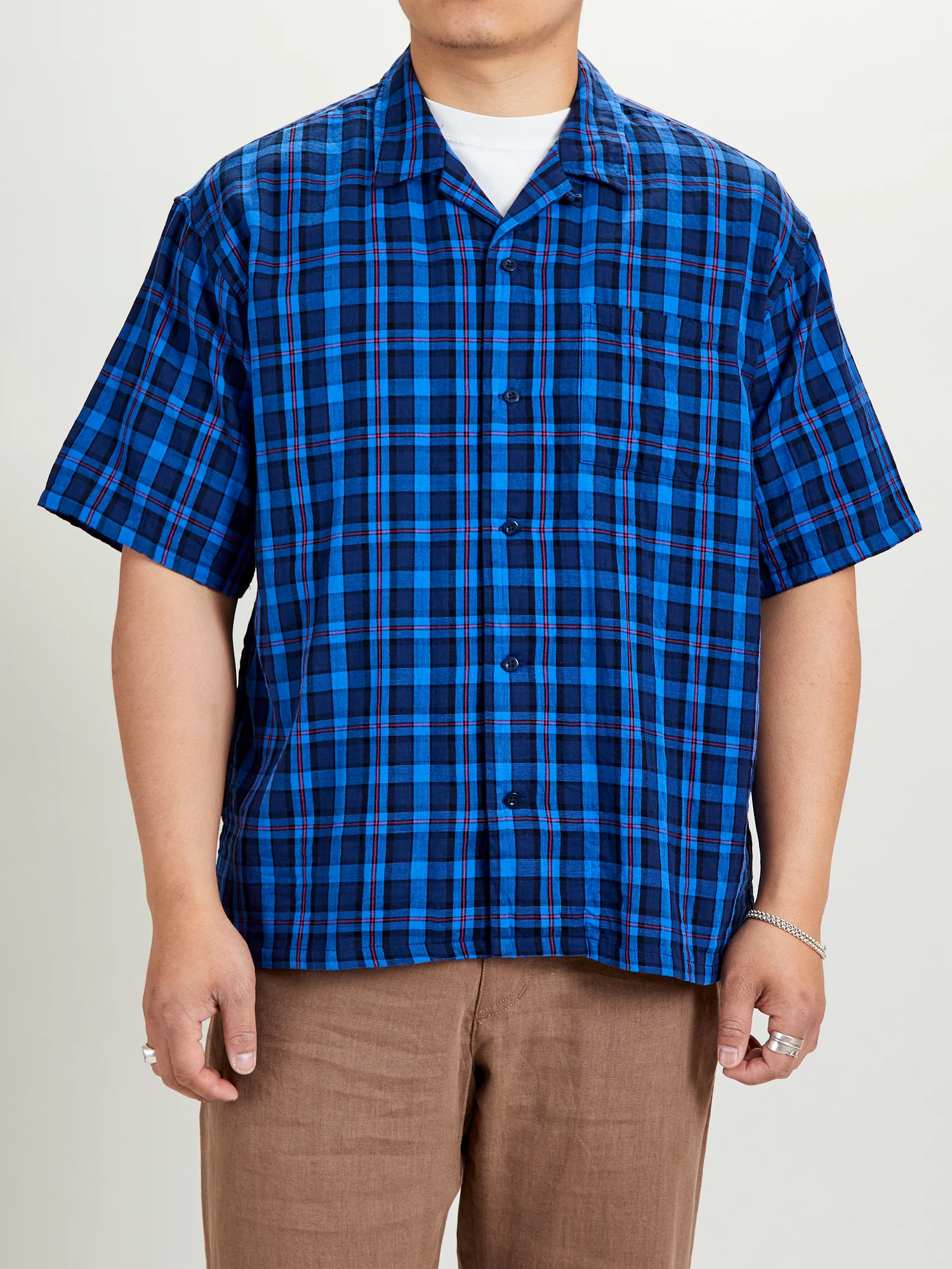 Weekend Shirt in Blue Check - Image 2