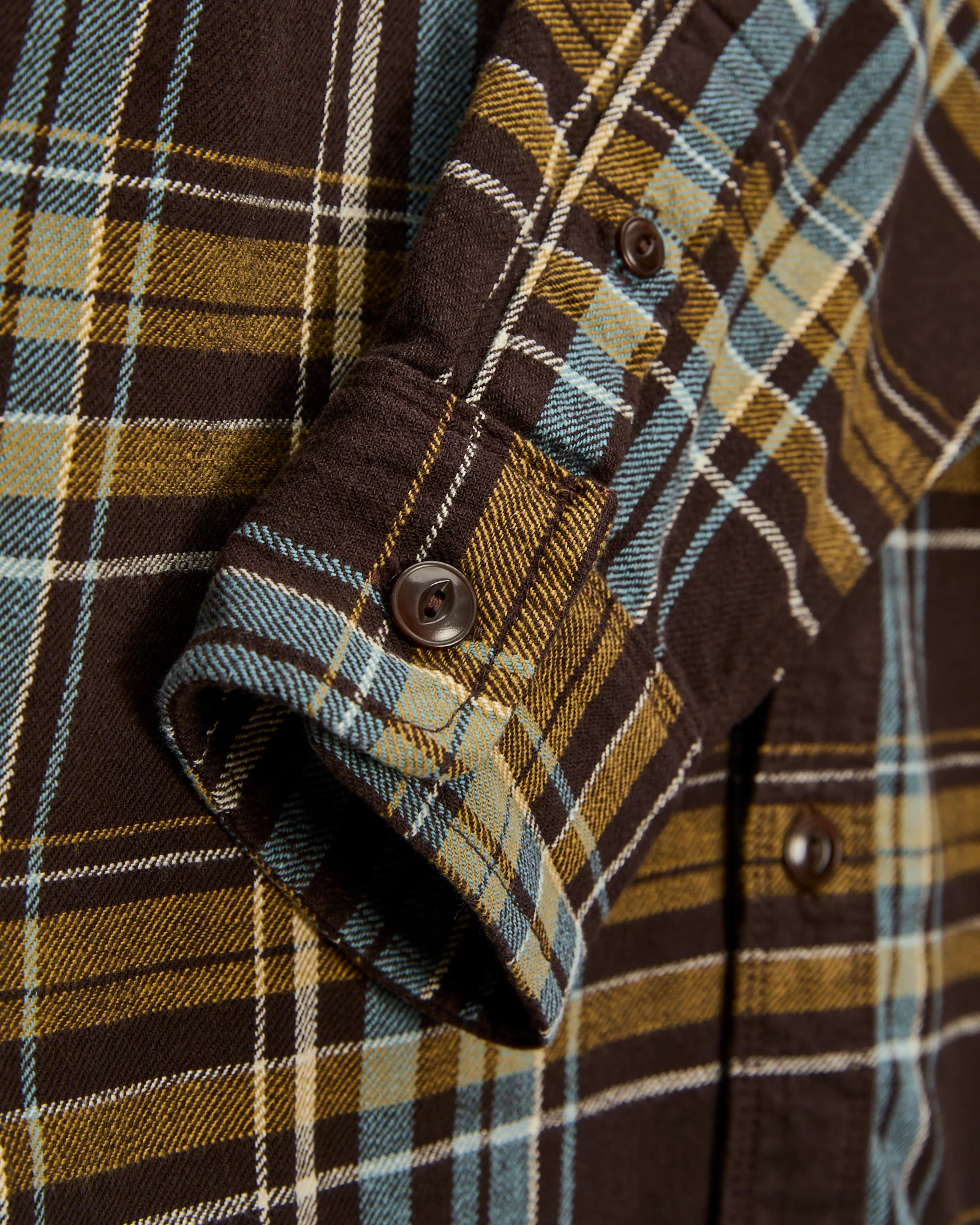 Wells Workshirt in Bark Plaid - Image 4