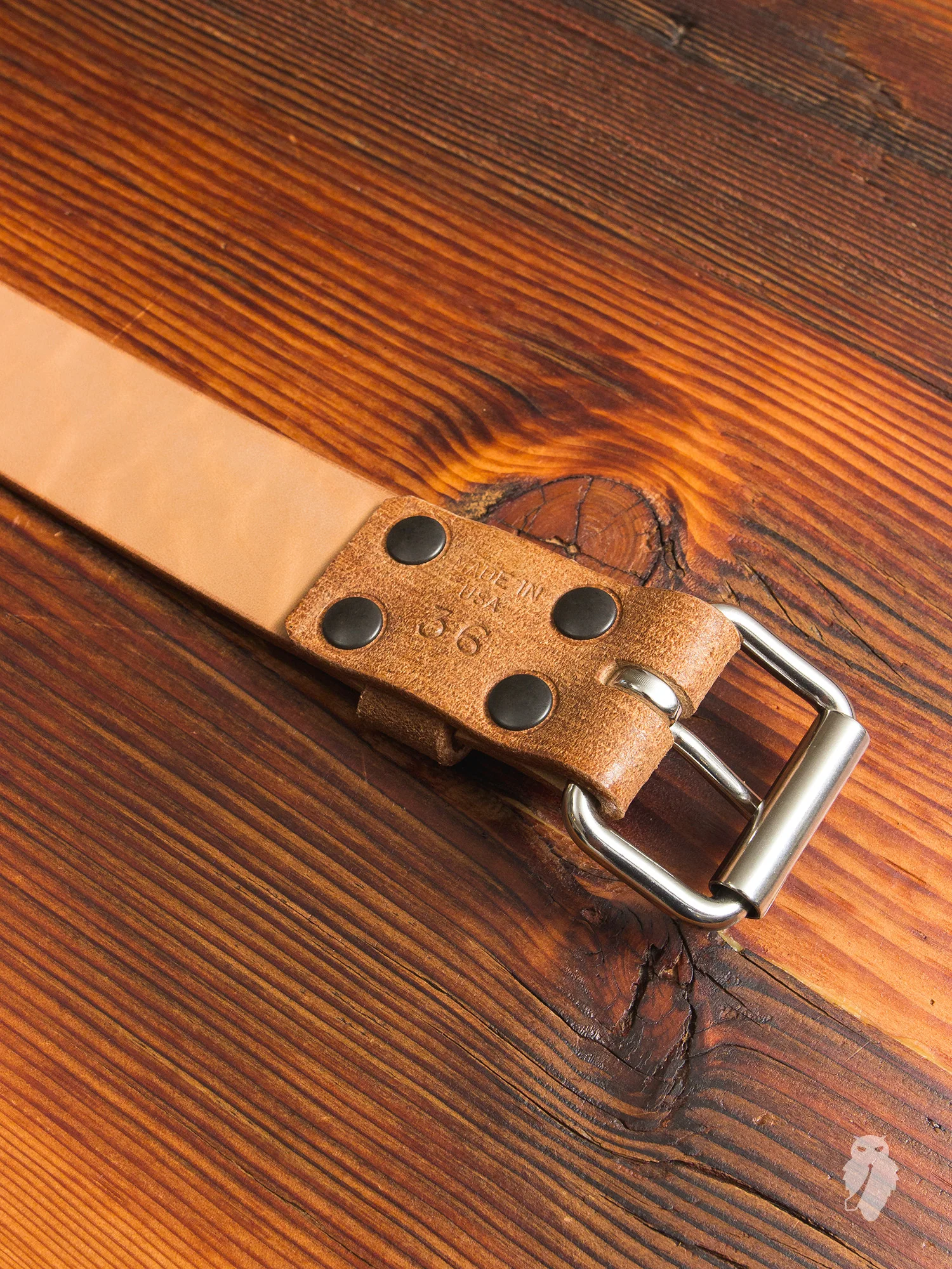 "Wenatchee Belt" in Rough-Out Natural Horse Hide - Image 3