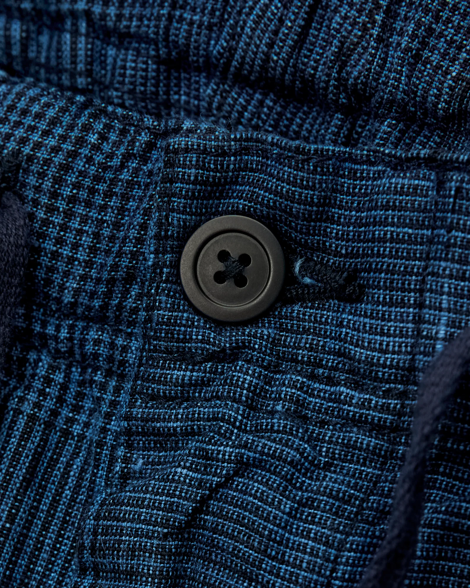 Wide Fit New Yorker Pants in Indigo Check - Image 6