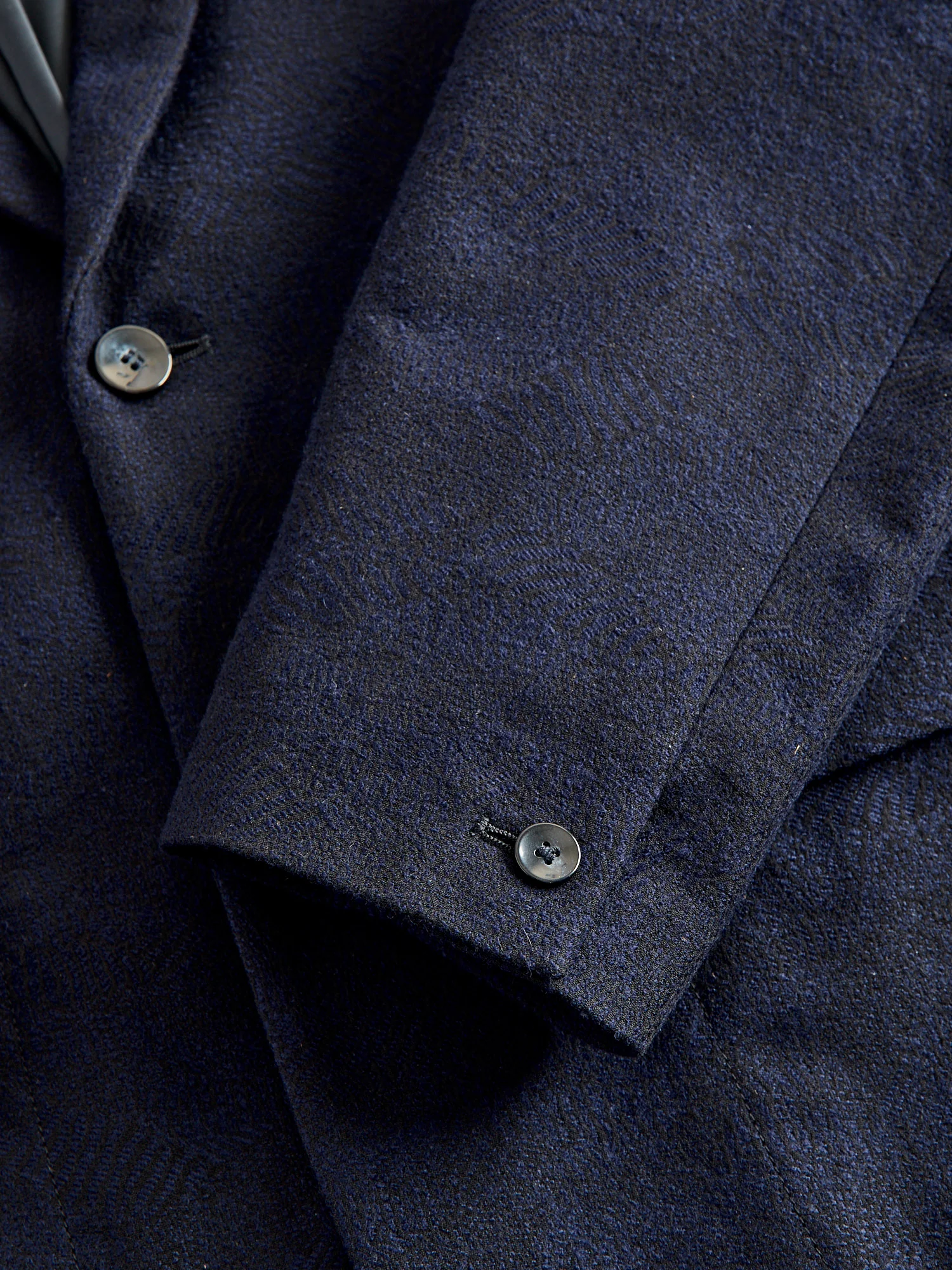 Wind Flow Jacquard 2B Jacket in Dark Navy - Image 11