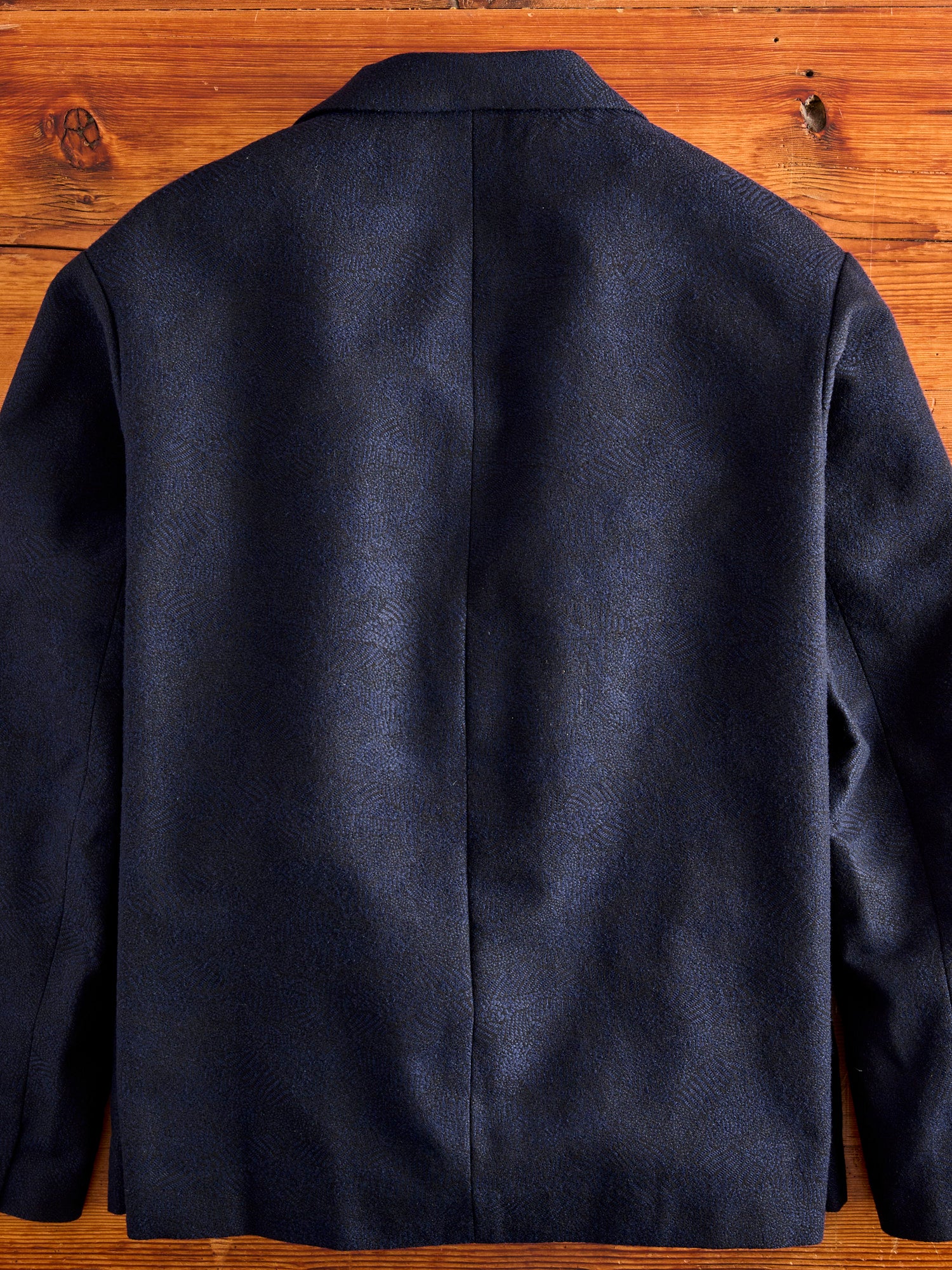 Wind Flow Jacquard 2B Jacket in Dark Navy - Image 5