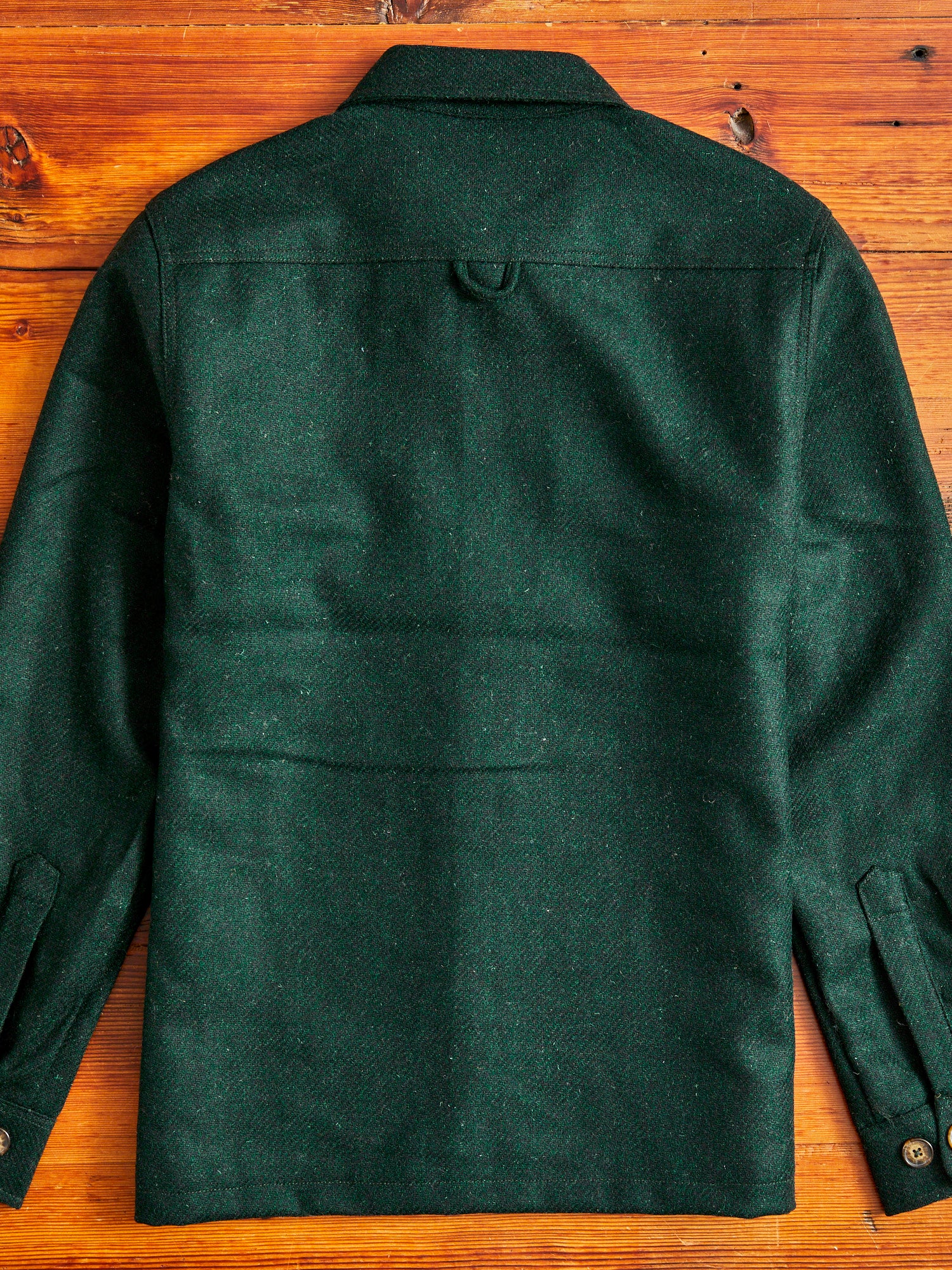 Wool Field Overshirt in Green - Image 8