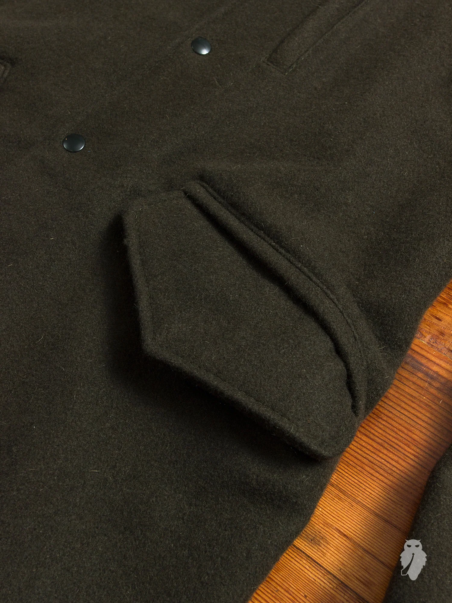 Wool Fishtail Parka in Loden Green - Image 6