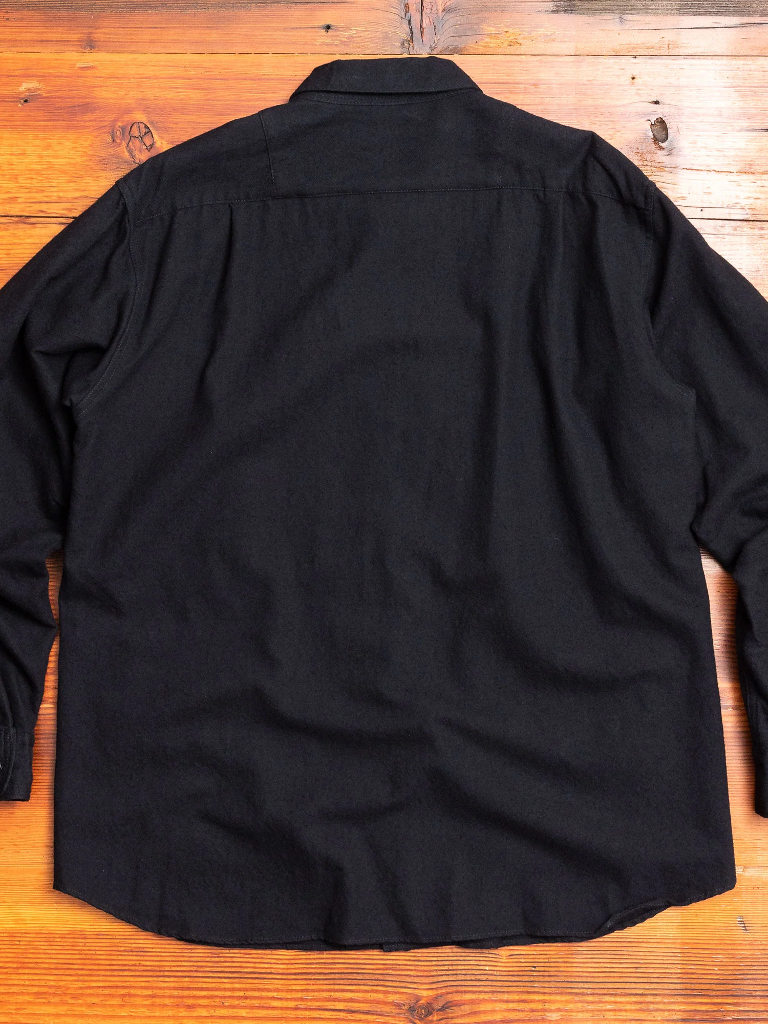 Wool Shirt Jacket in Dark Navy - Image 8