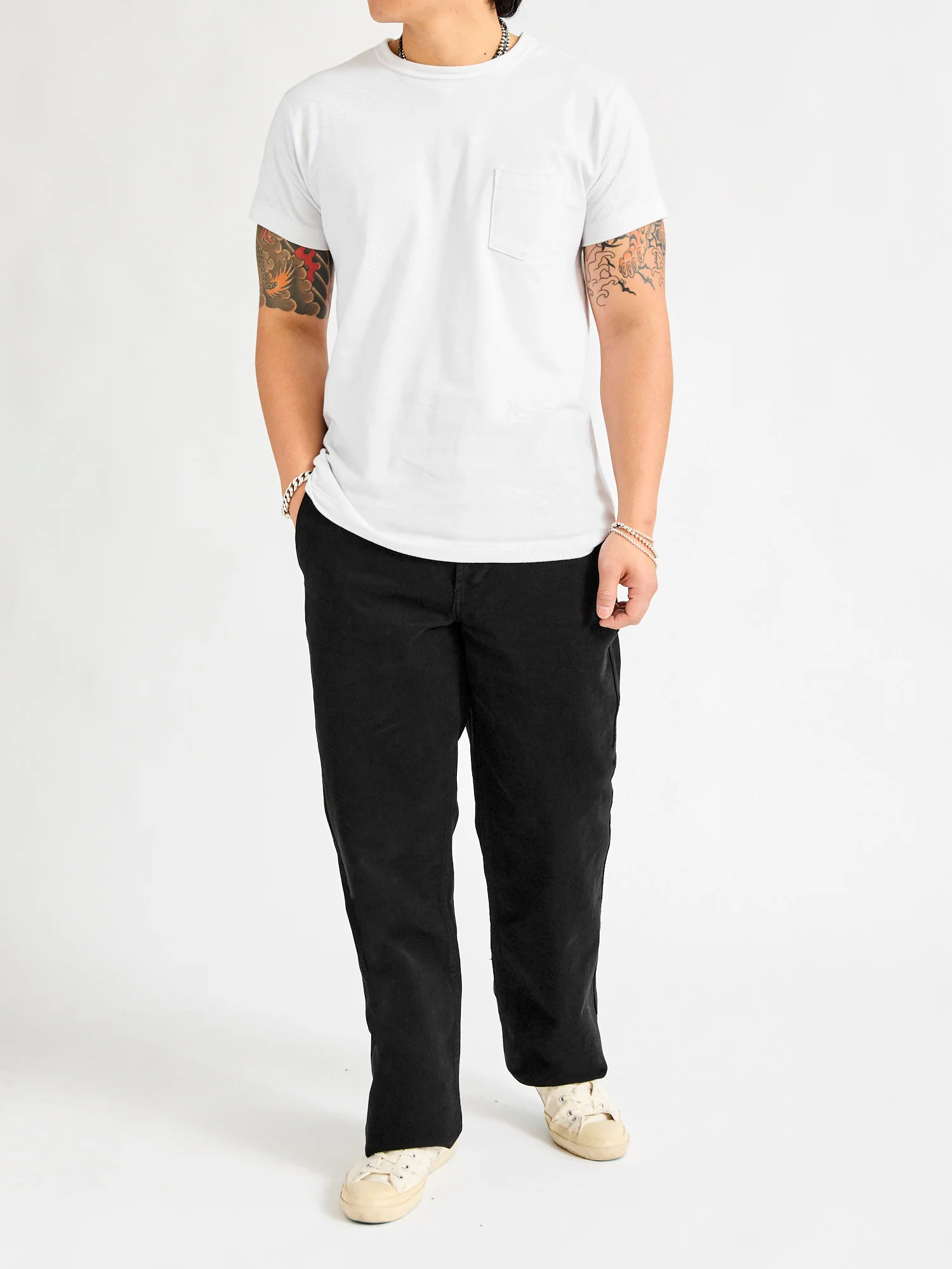 Work Pant in Black Twill - Image 12