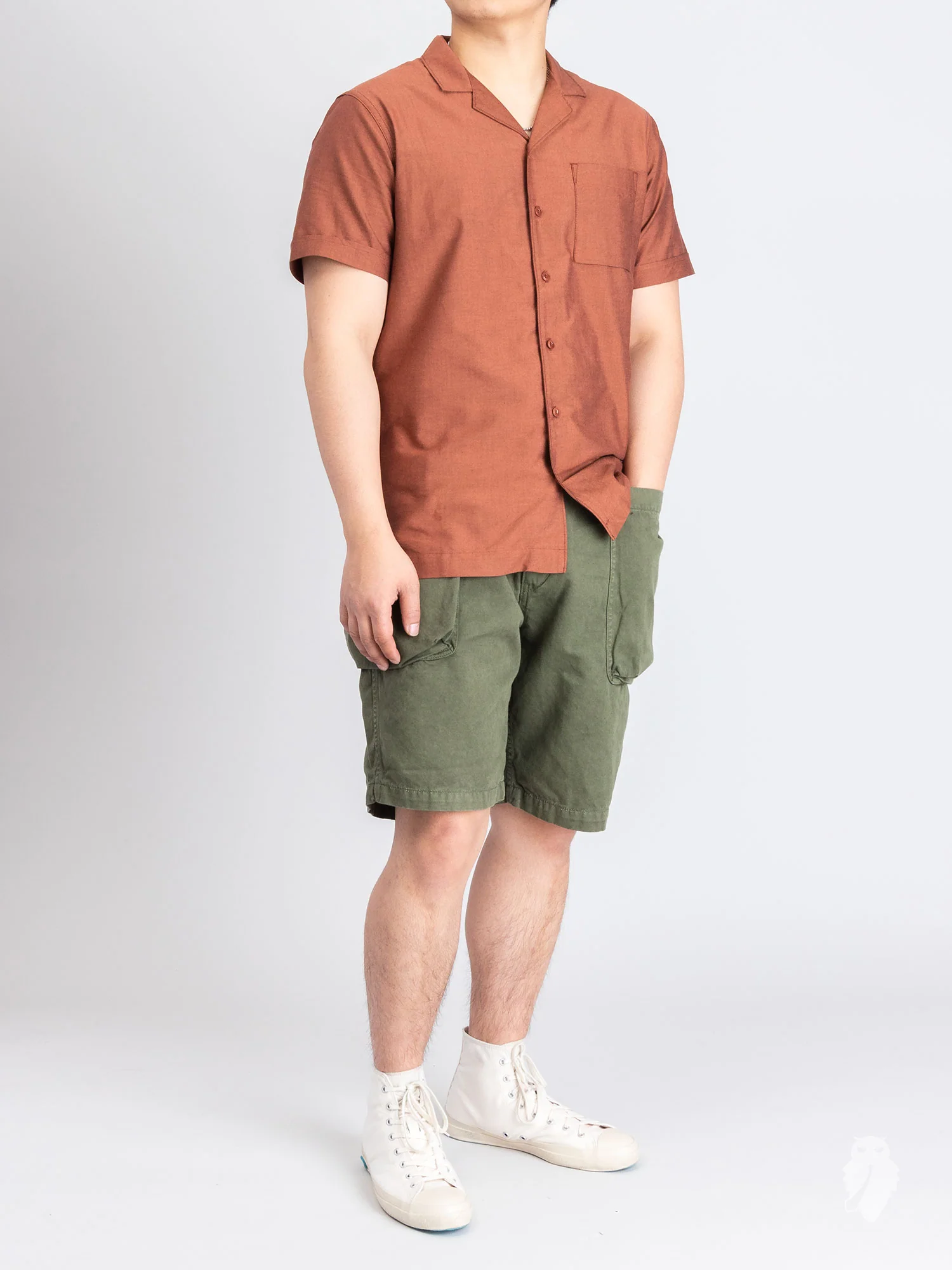 Work Shorts in Green Khaki - Image 8