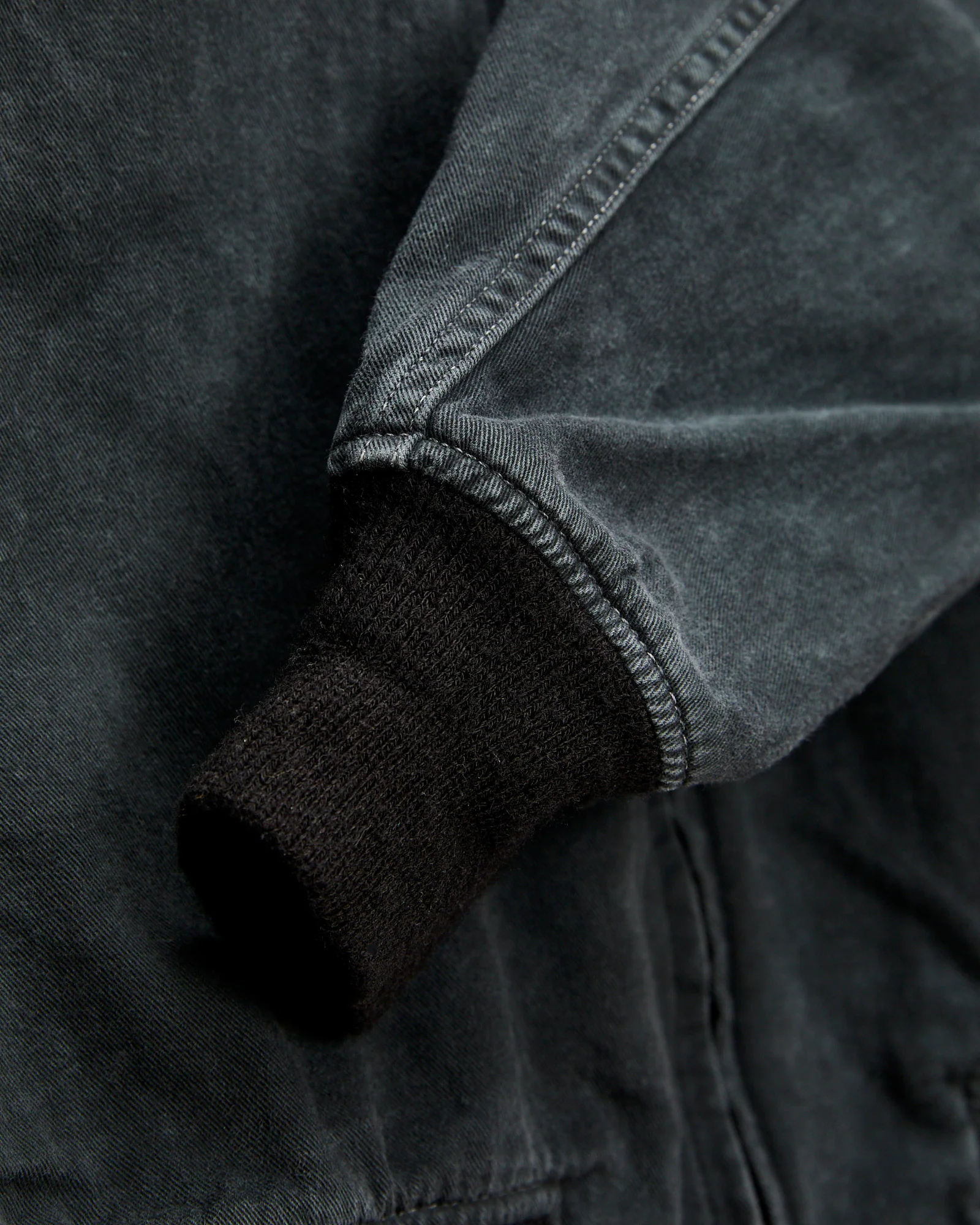 Work Twill Deck Jacket in Black - Image 6