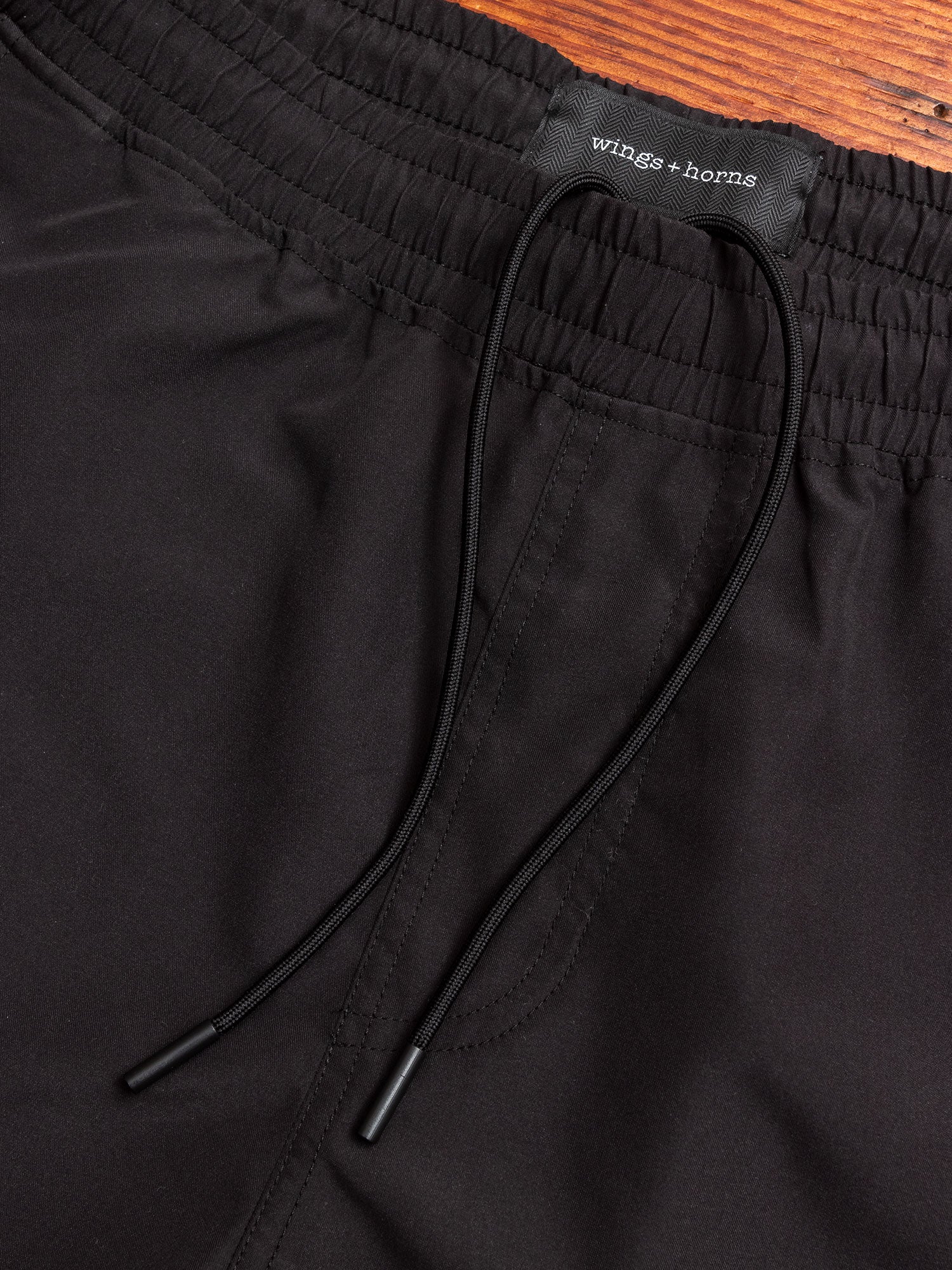 Woven Swim Shorts in Black - Image 7