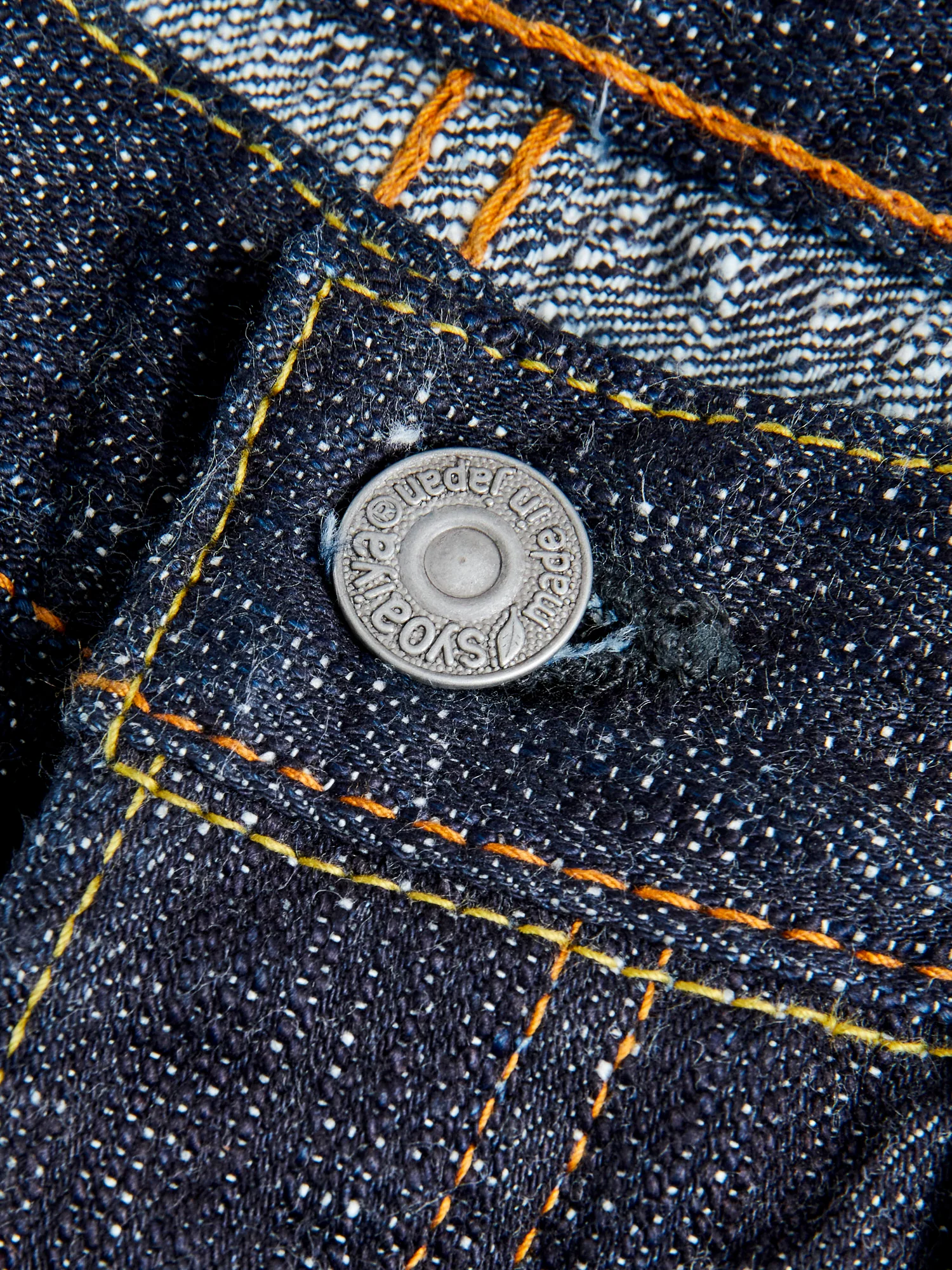 WSB-013 "Double Slub" 16oz Rinsed Selvedge Denim - Slim Tapered Fit - Image 8