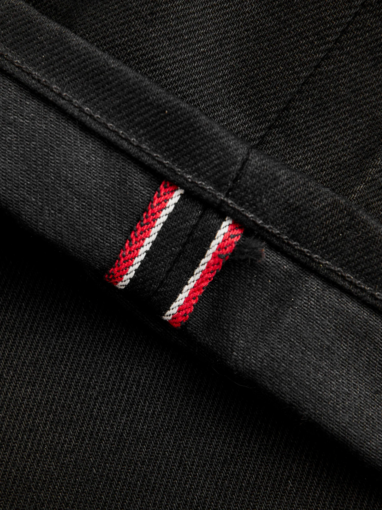 X082 14oz Double Black Selvedge Denim - Spikes Fit - Image 12