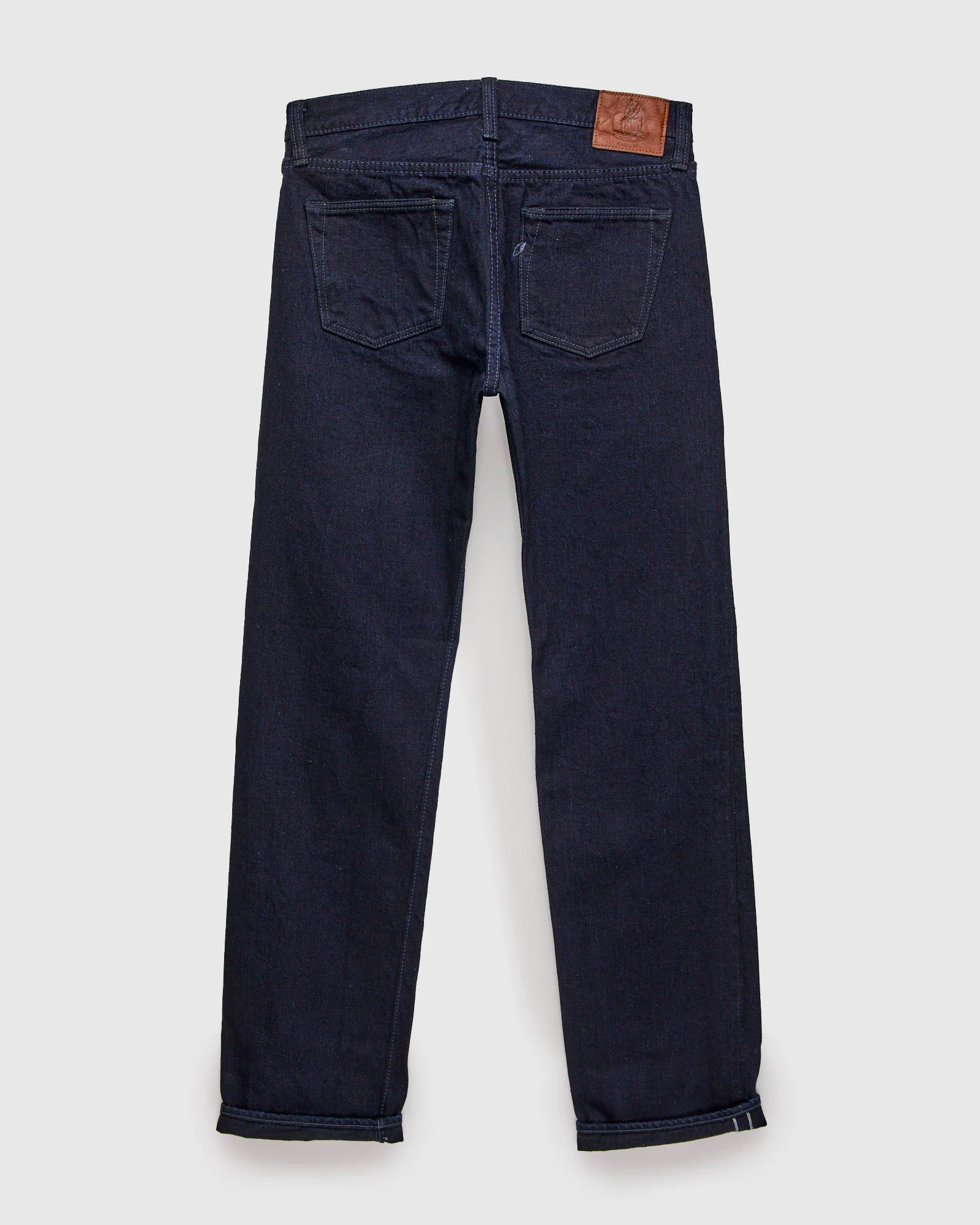 XX-003-IDBK 14oz Indigo Black Rinsed Selvedge Denim - Regular Straight Fit - Image 3