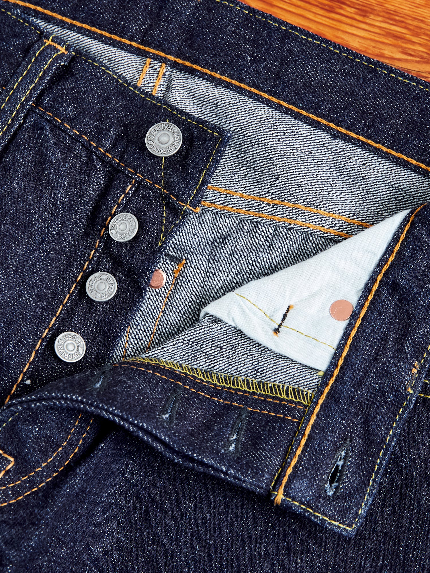 XX-005 14oz Rinsed Selvedge Denim - Slim Straight Fit - Image 9