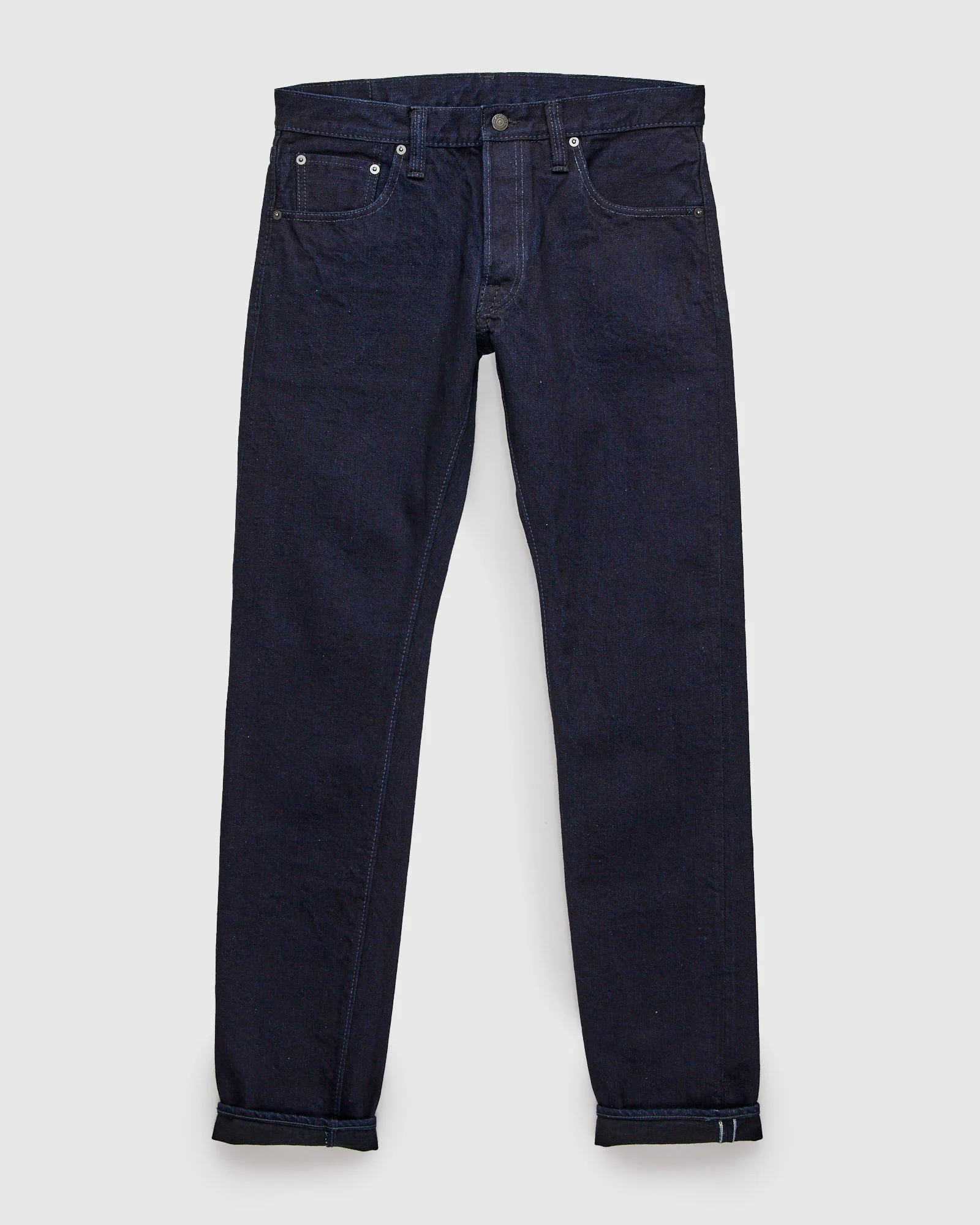 XX-013-IDBK 14oz Indigo Black Selvedge Denim - Slim Tapered Fit - Image 2